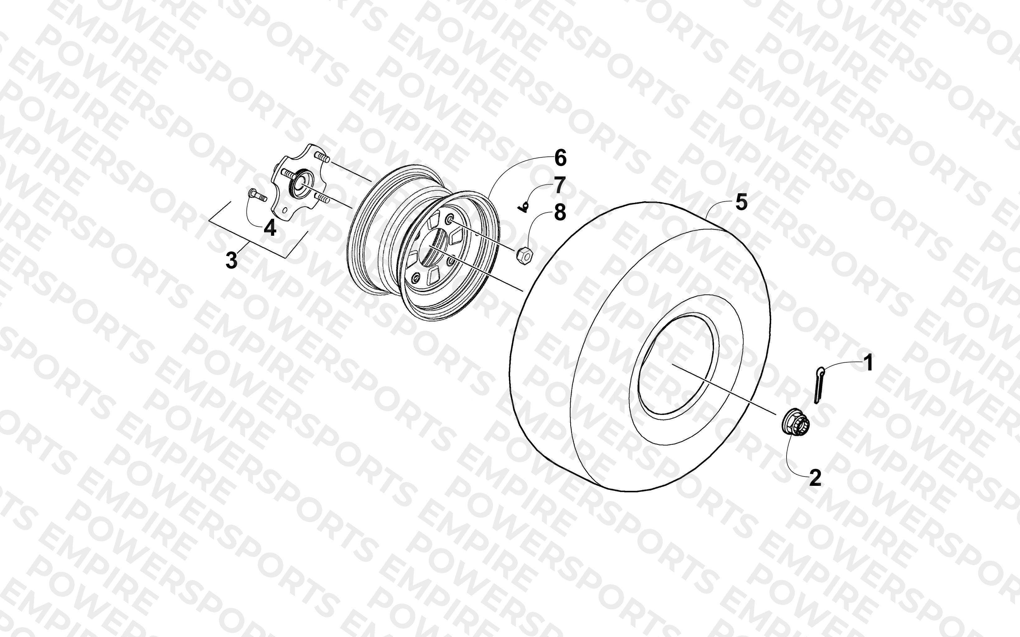 REAR WHEEL ASSEMBLY