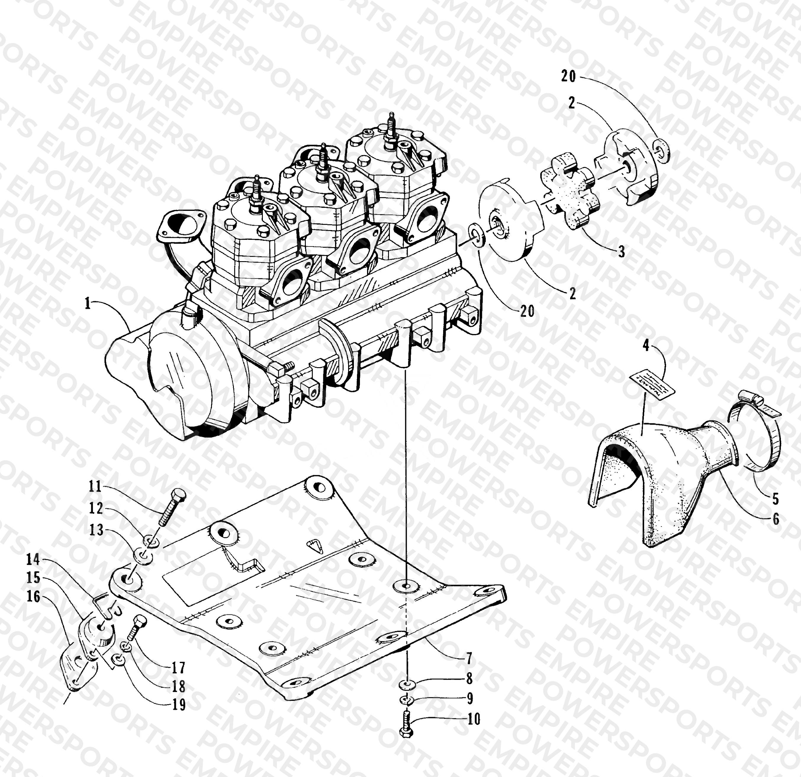 ENGINE AND RELATED ASSEMBLY