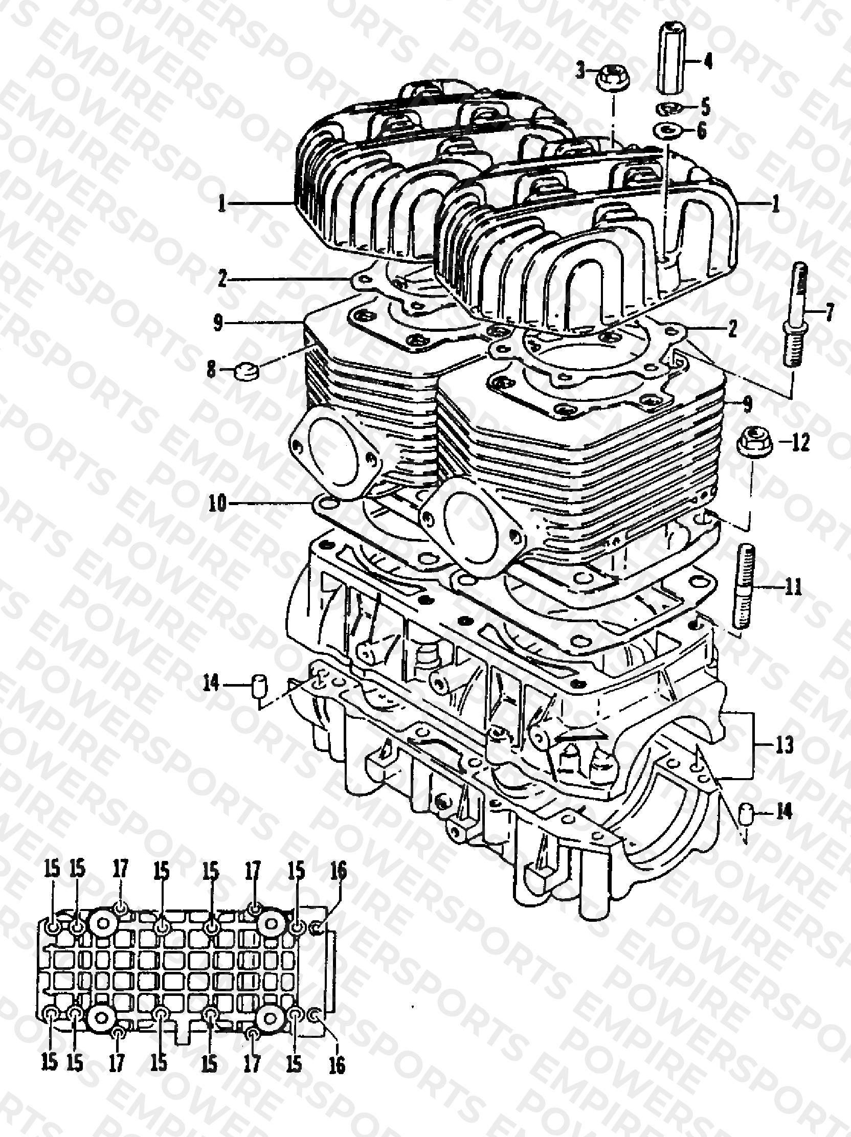 CRANKCASE AND CYLINDER