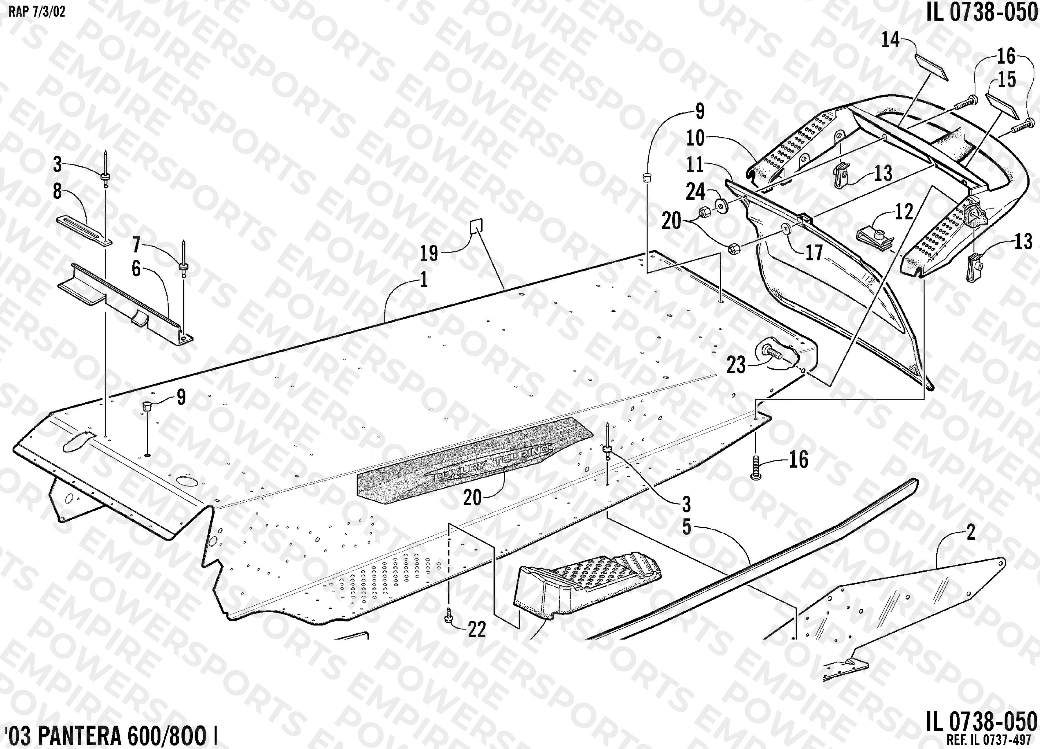 TUNNEL AND REAR BUMPER
