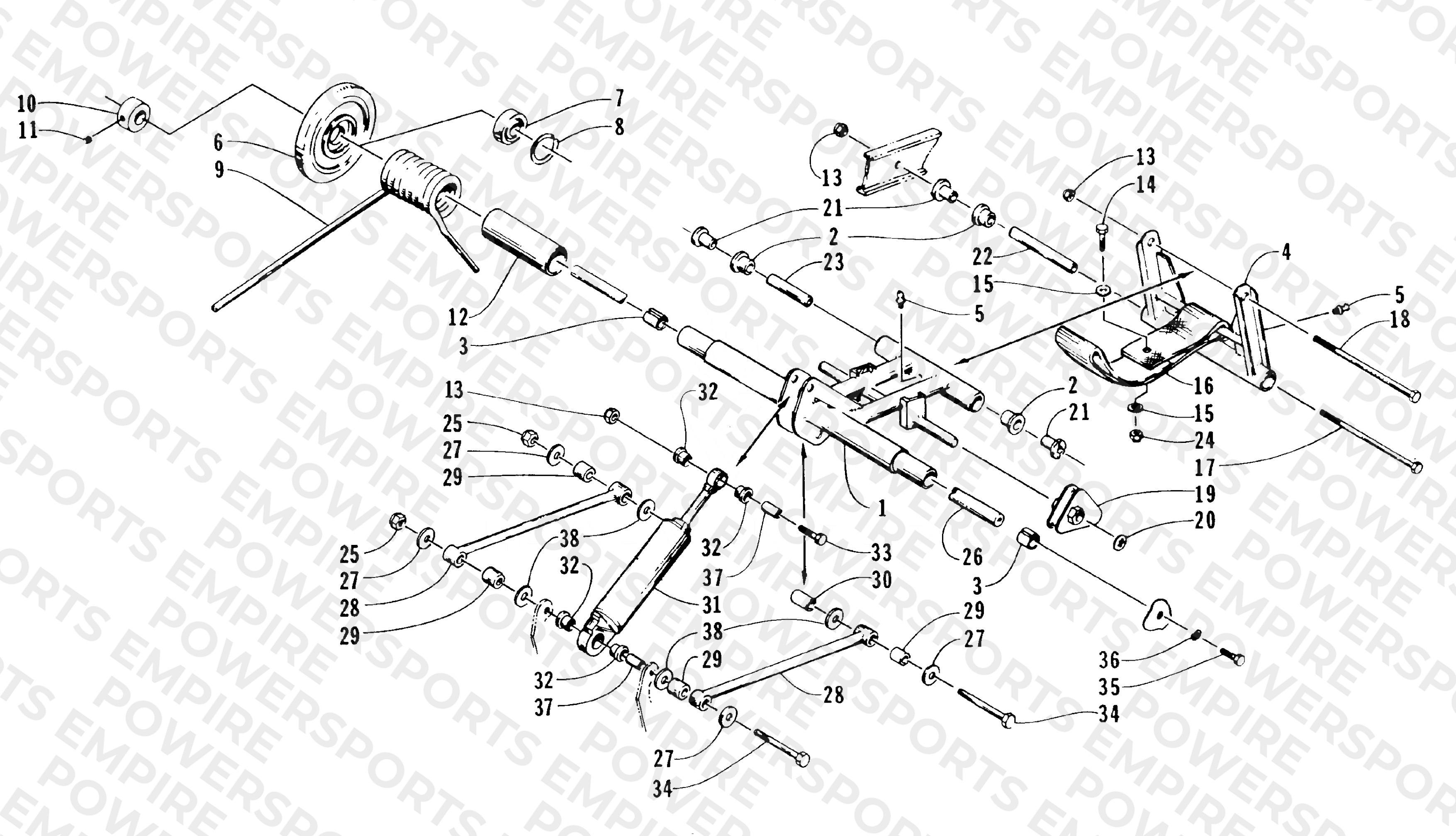 REAR SUSPENSION REAR ARM ASSEMBLY
