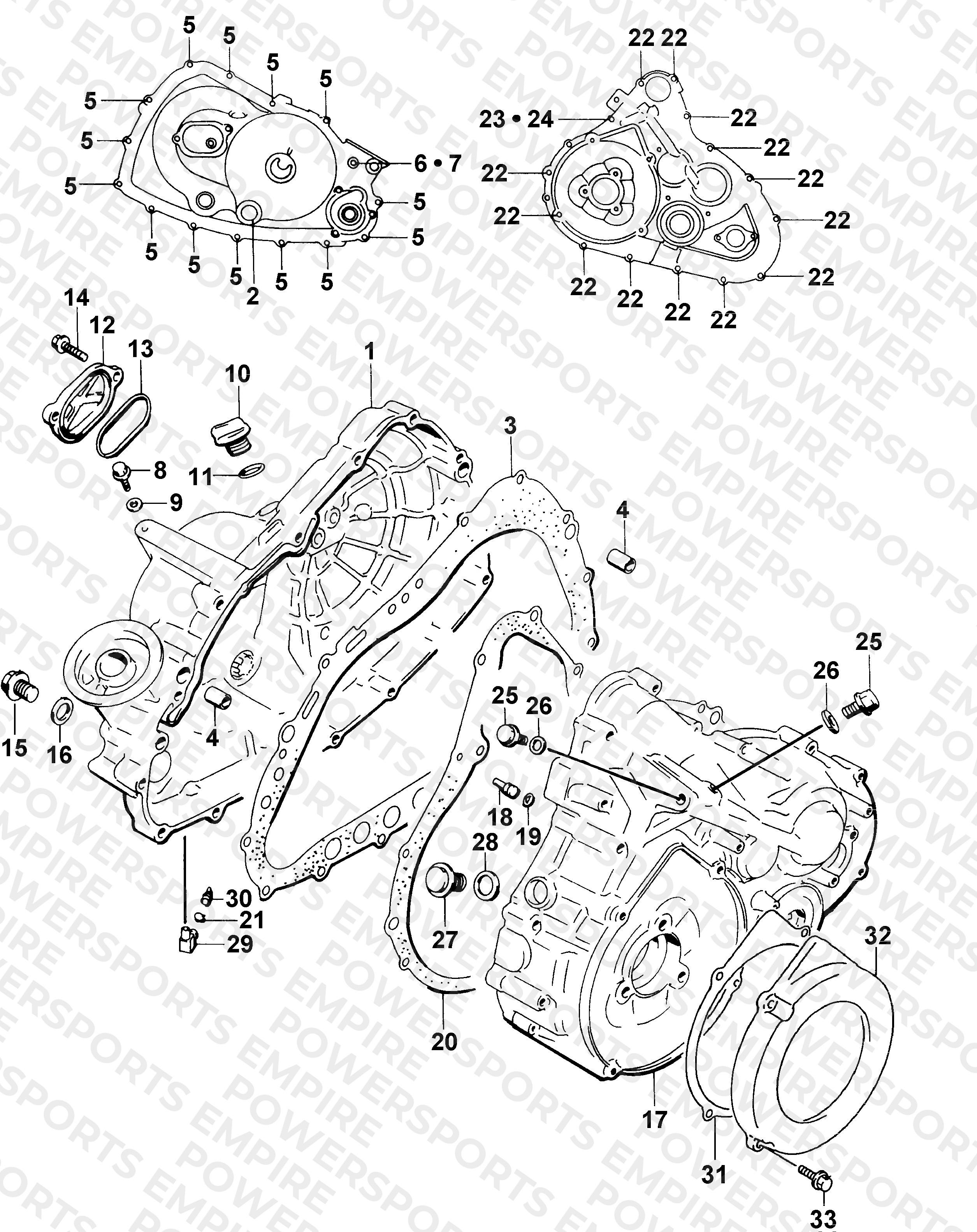 CRANKCASE COVER ASSEMBLY