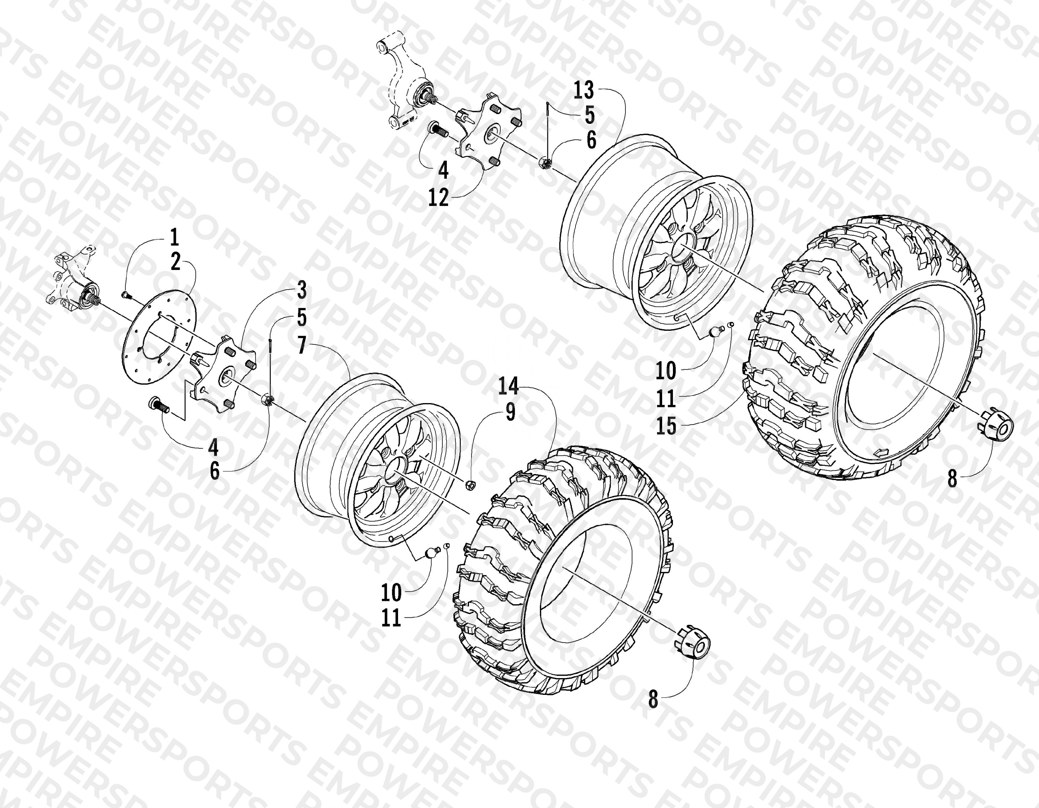 WHEEL AND TIRE ASSEMBLY