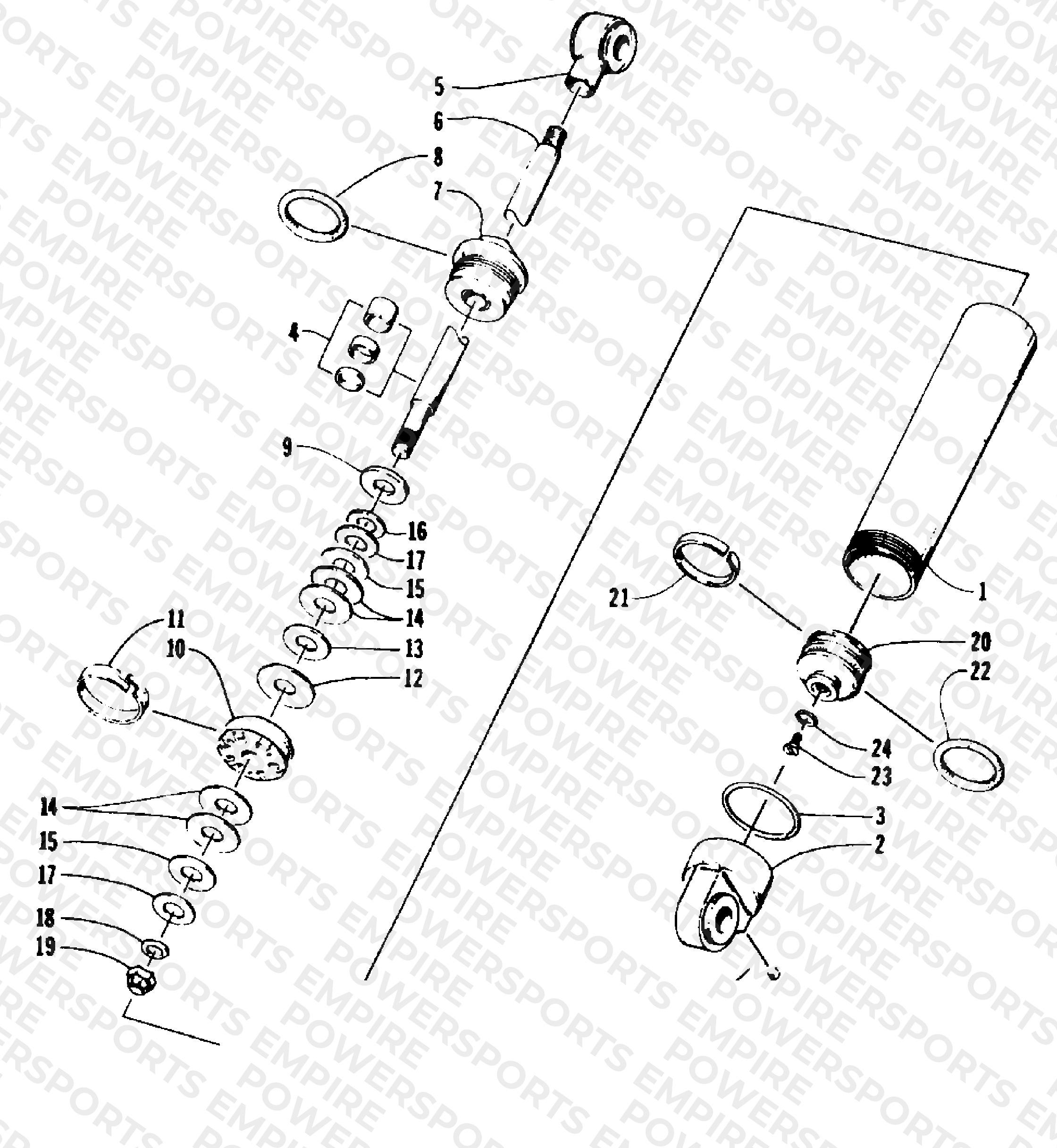 REAR SUSPENSION REAR ARM SHOCK ABSORBER