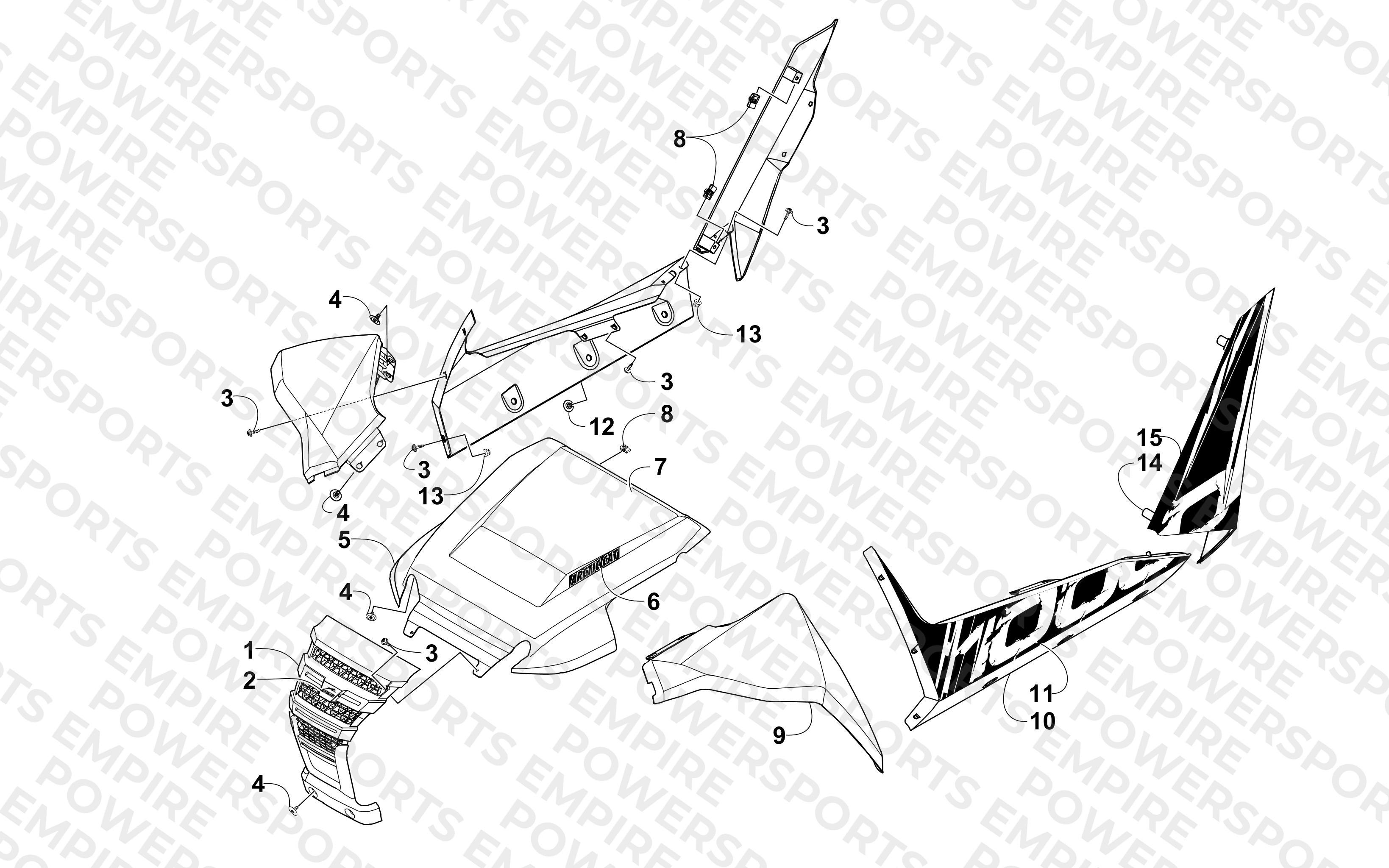 FRONT AND SIDE PANEL ASSEMBLIES