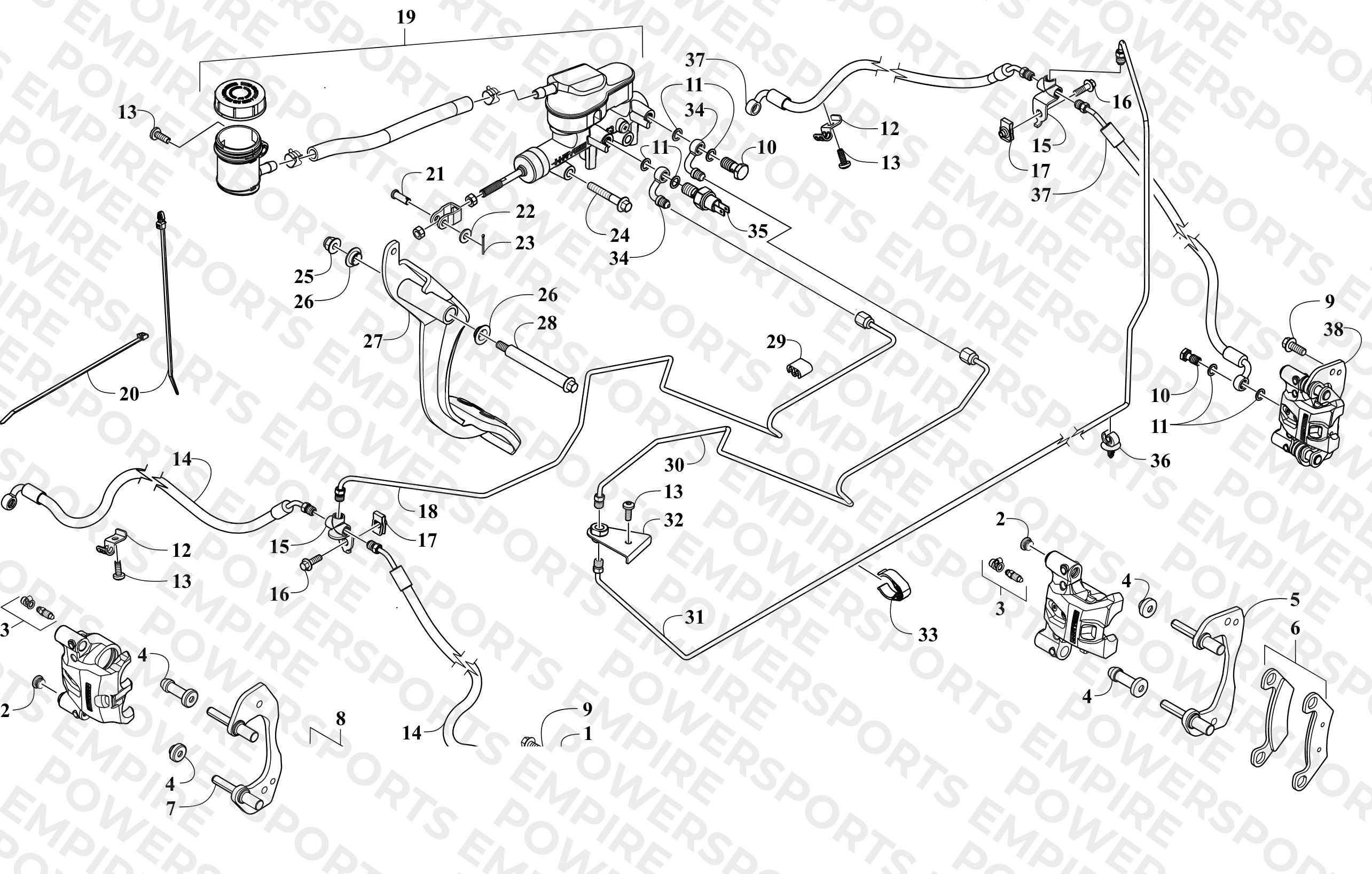 HYDRAULIC BRAKE ASSEMBLY