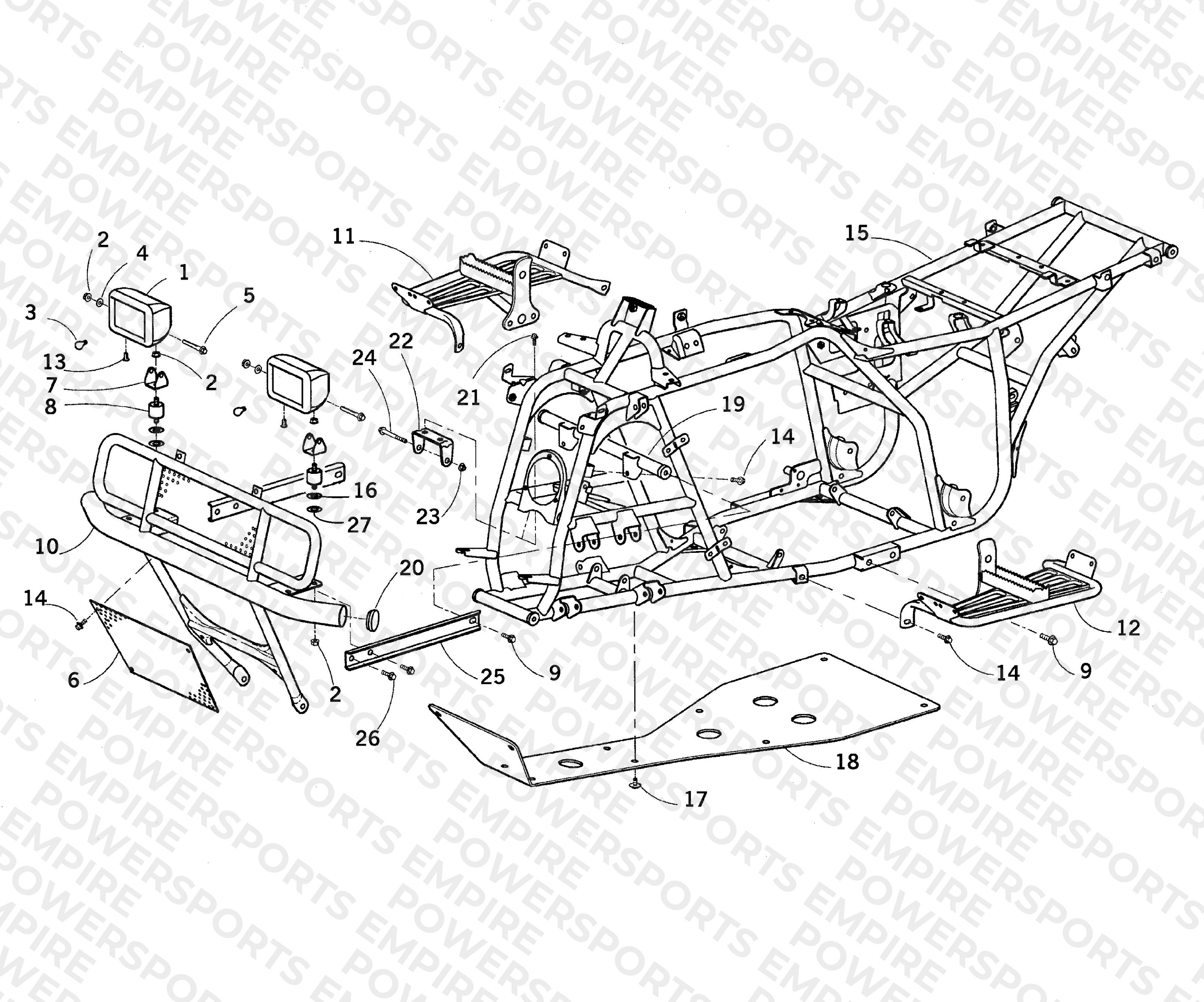 FRAME AND RELATED PARTS