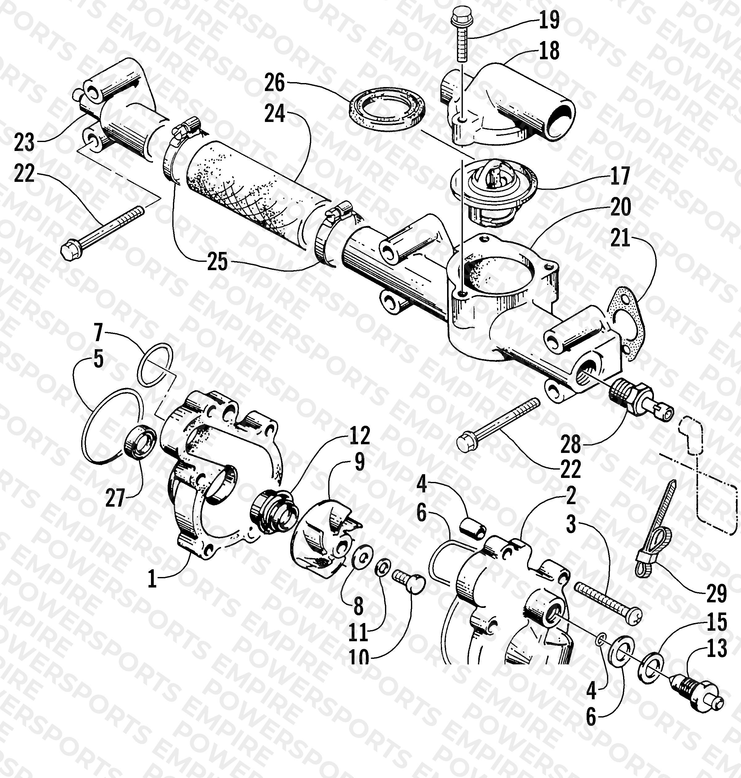 WATER PUMP/WATER MANIFOLD