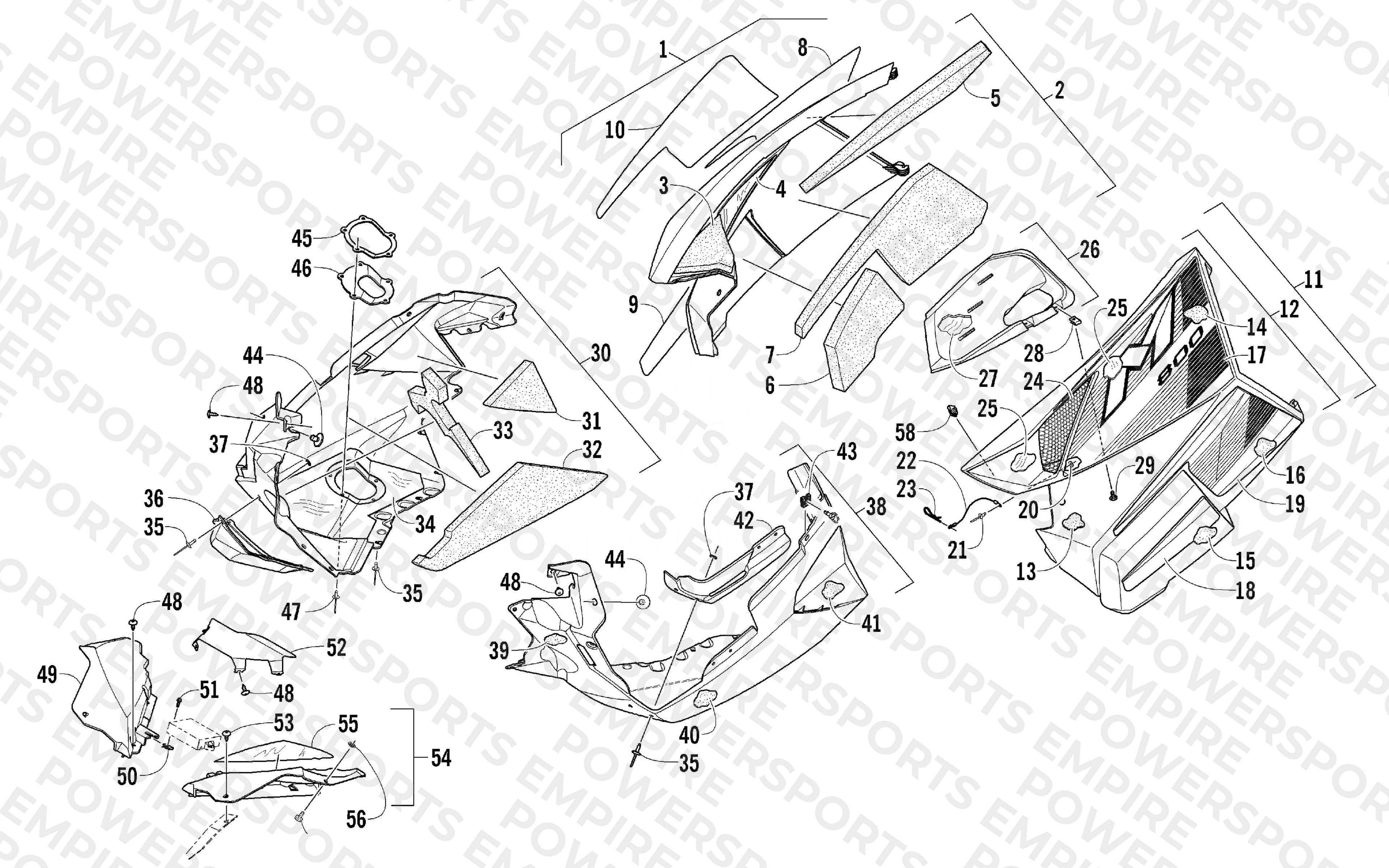 SKID PLATE AND SIDE PANEL ASSEMBLY
