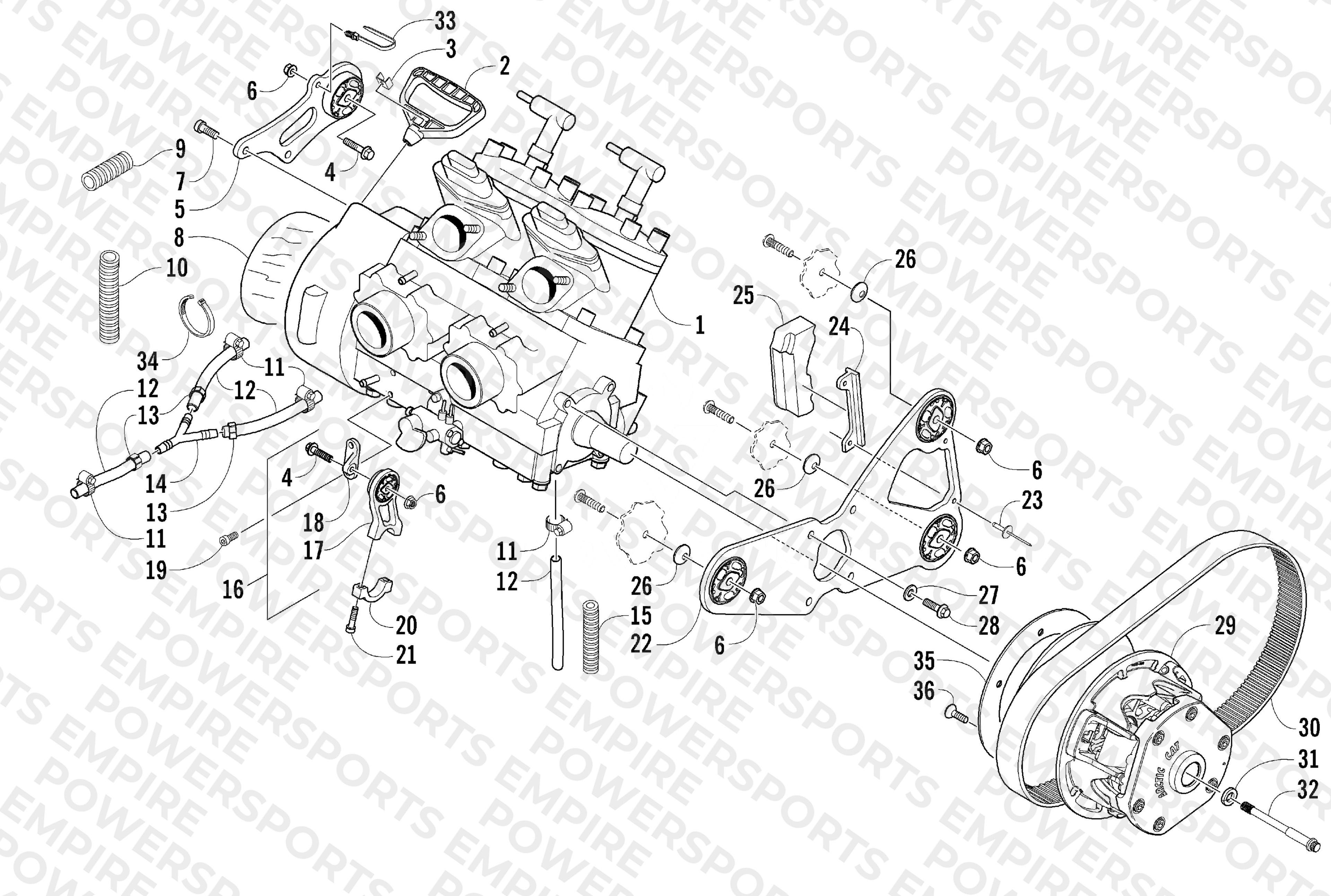 ENGINE AND RELATED PARTS