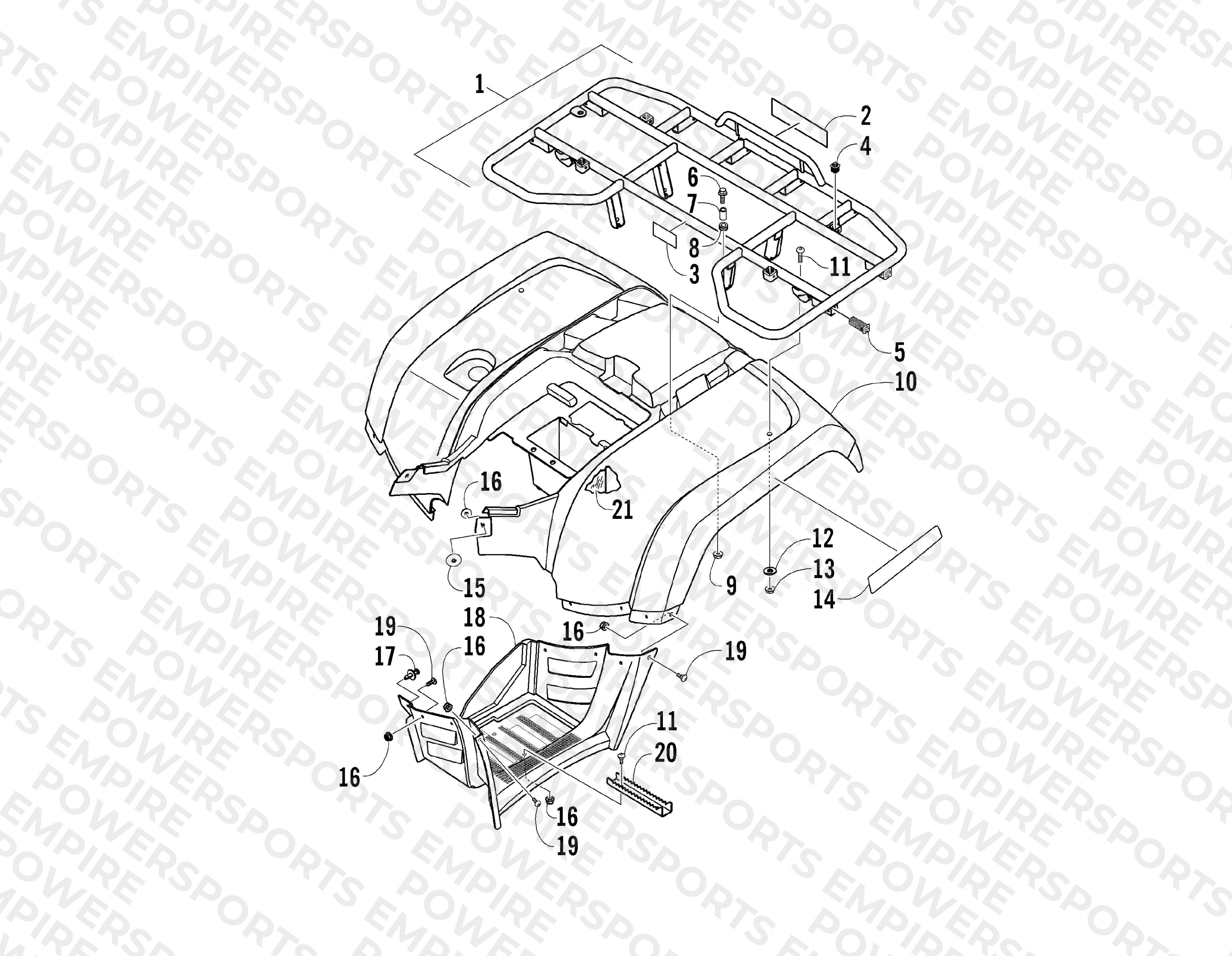 REAR BODY PANEL ASSEMBLY