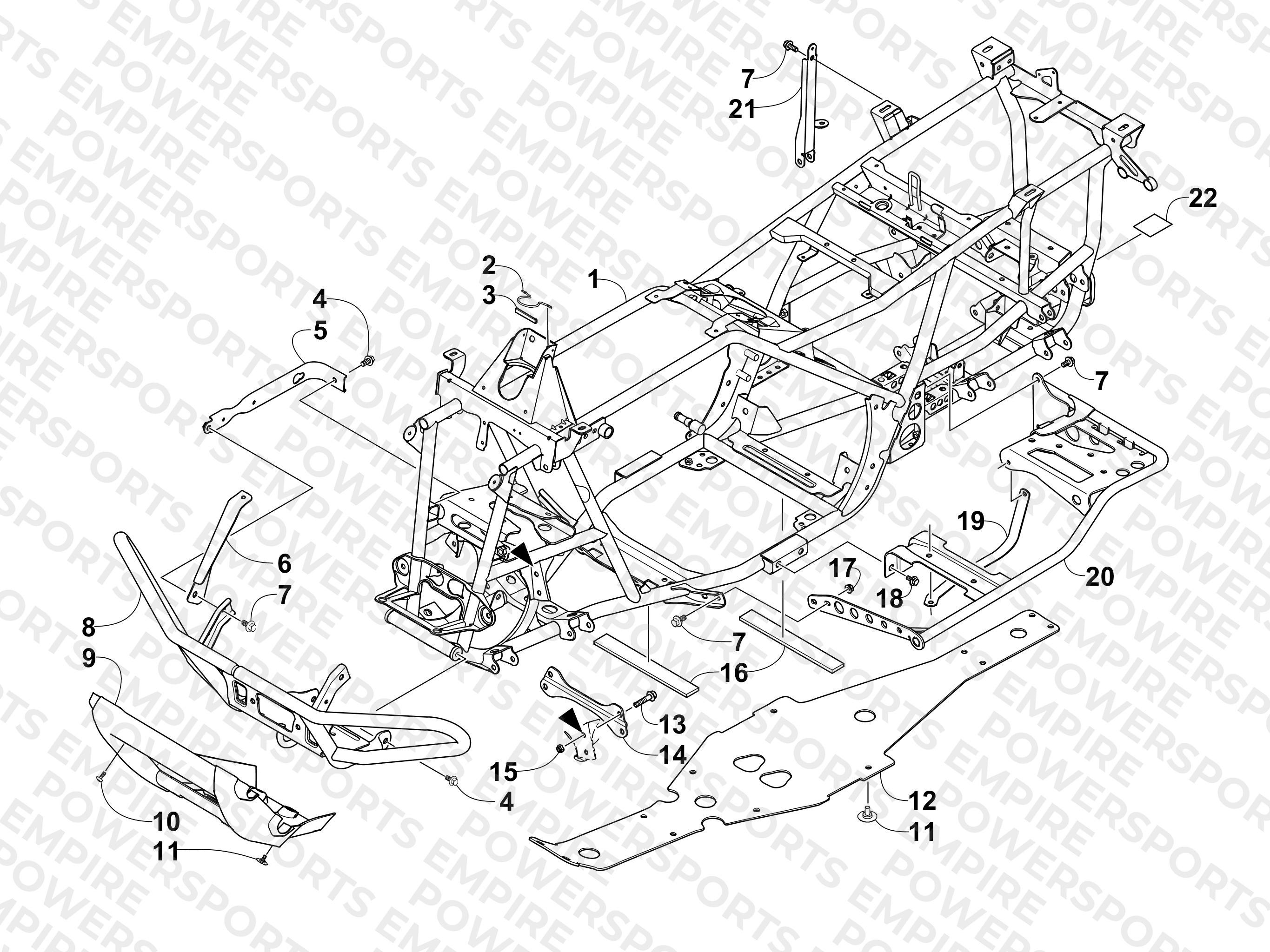 FRAME AND RELATED PARTS