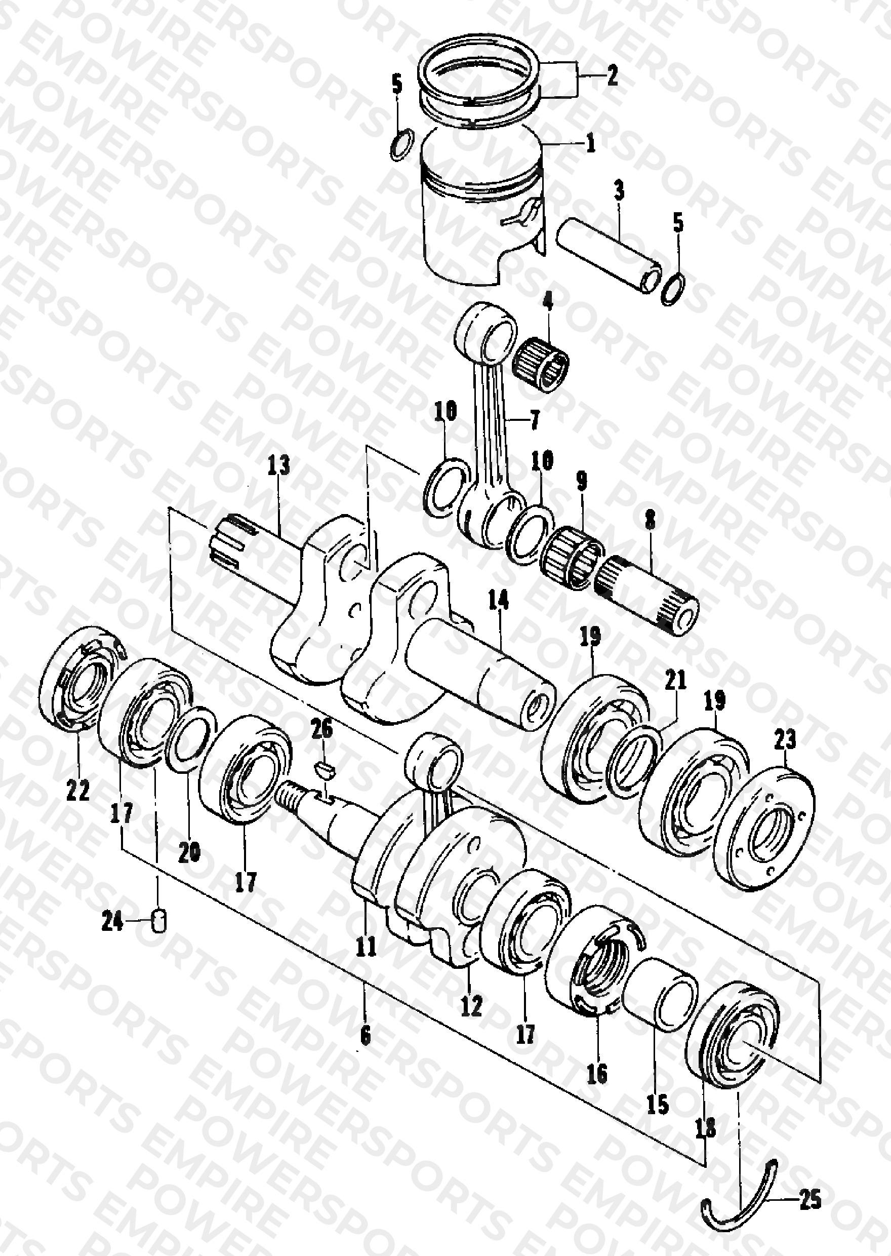 PISTON AND CRANKSHAFT