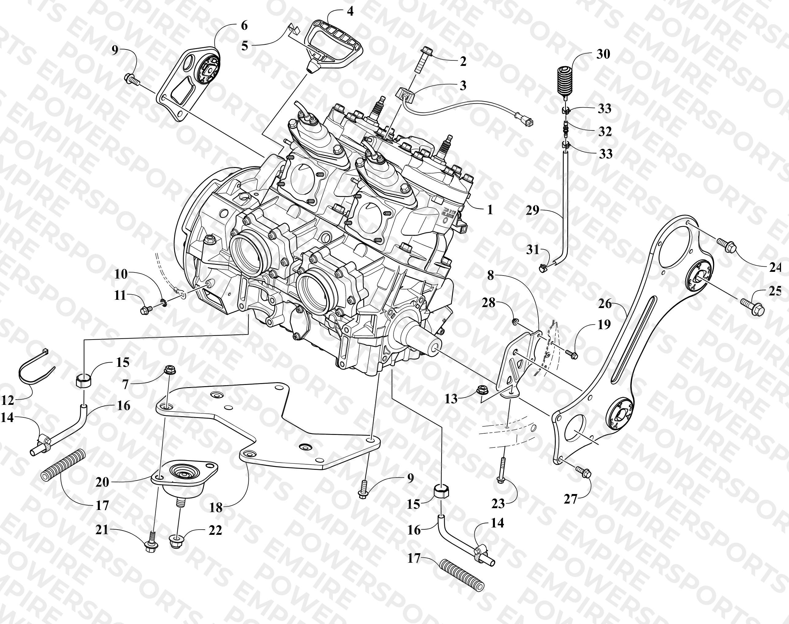 ENGINE AND RELATED PARTS