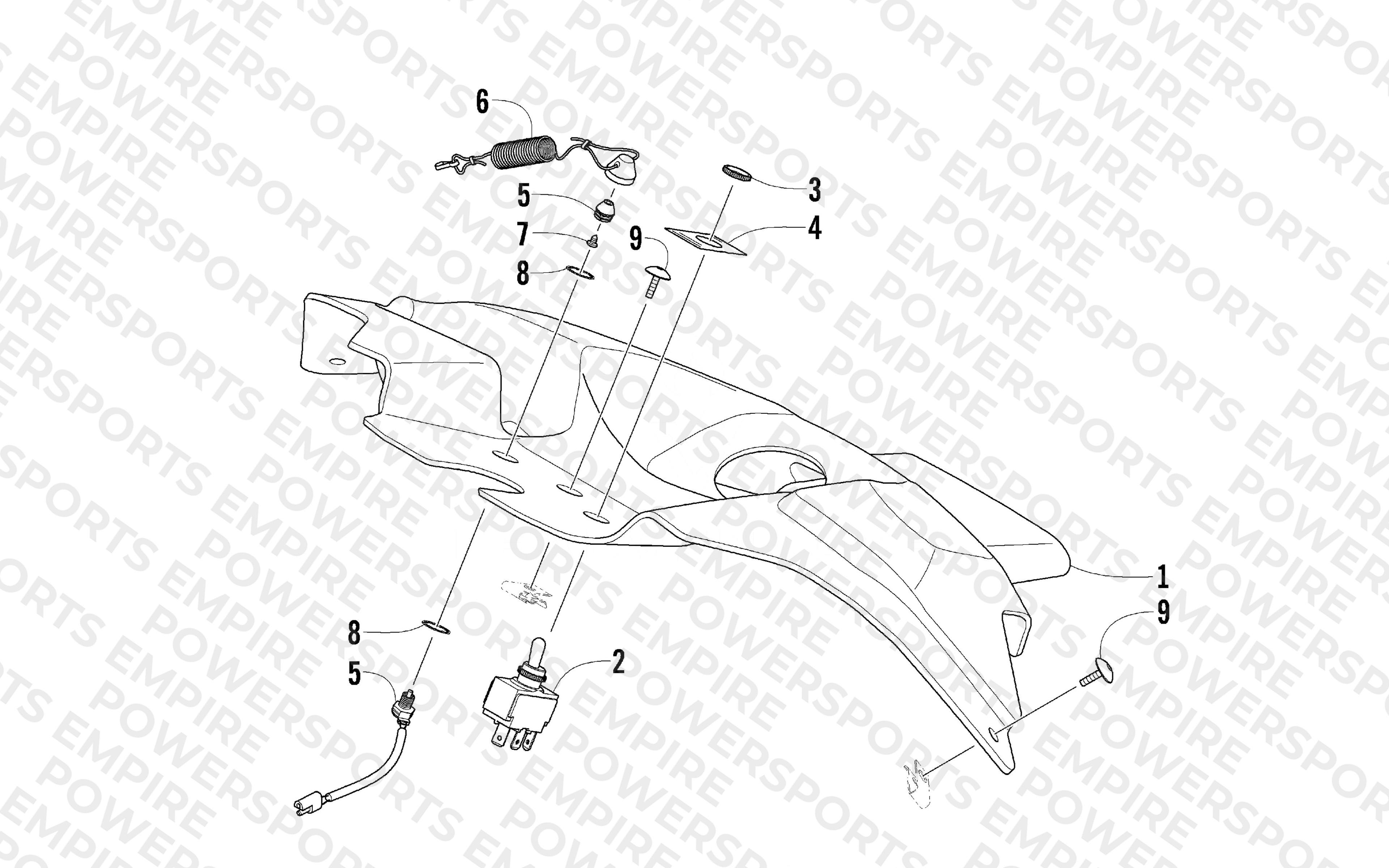 CONSOLE AND SWITCH ASSEMBLY