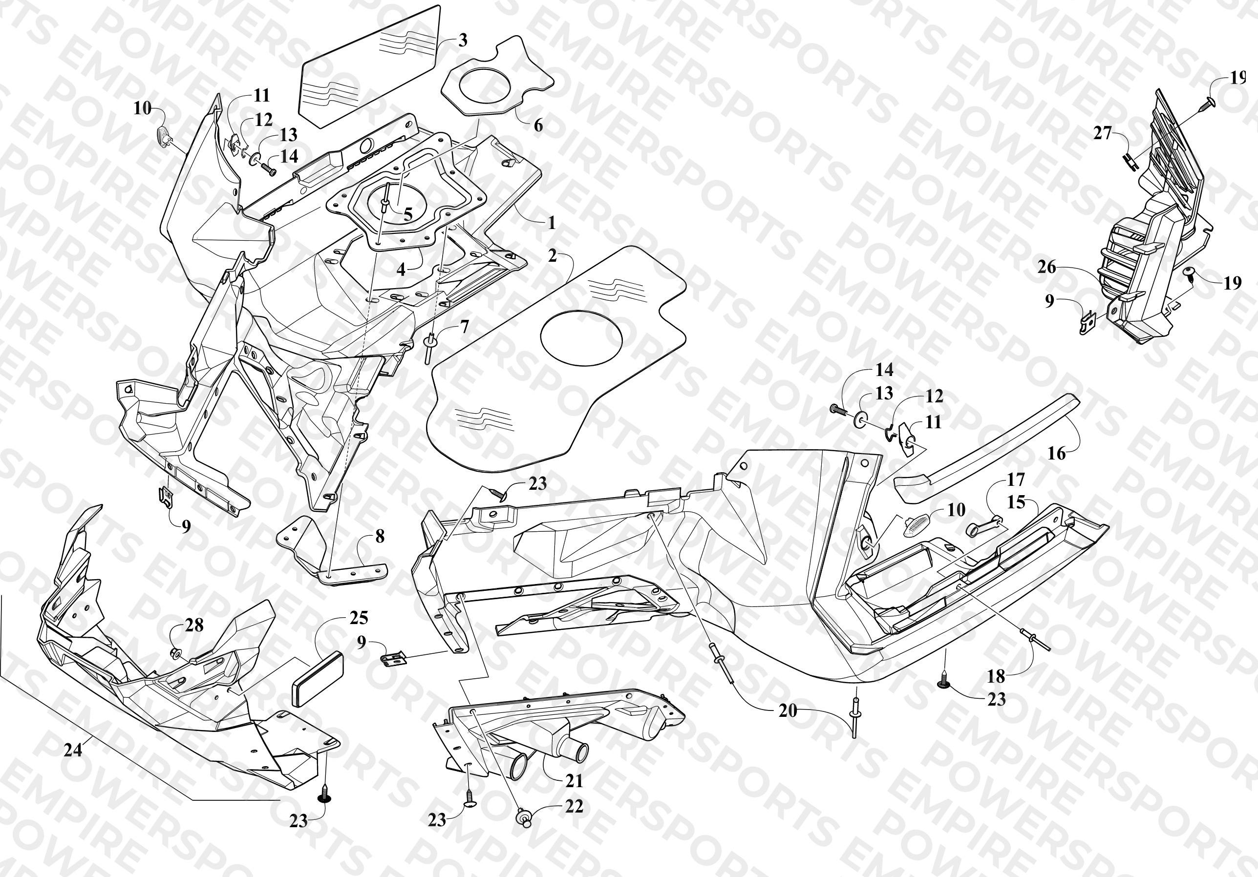 SKID PLATE AND FOOTWELL ASSEMBLIES