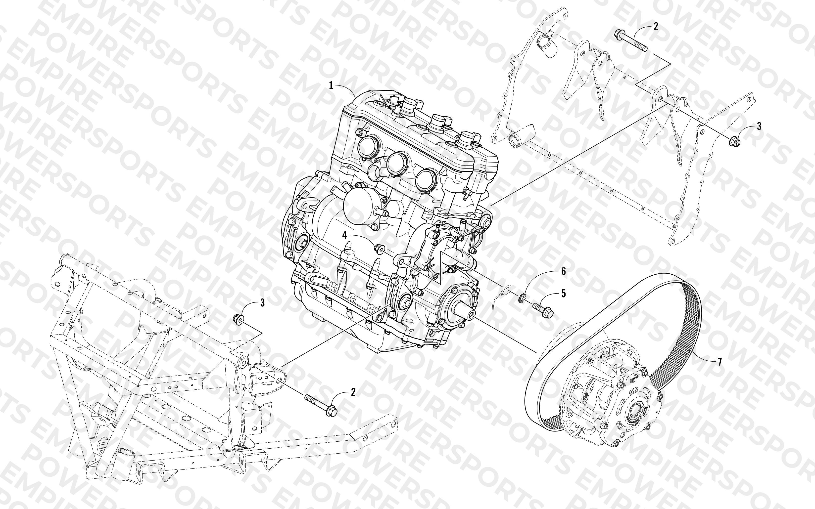 ENGINE AND RELATED PARTS