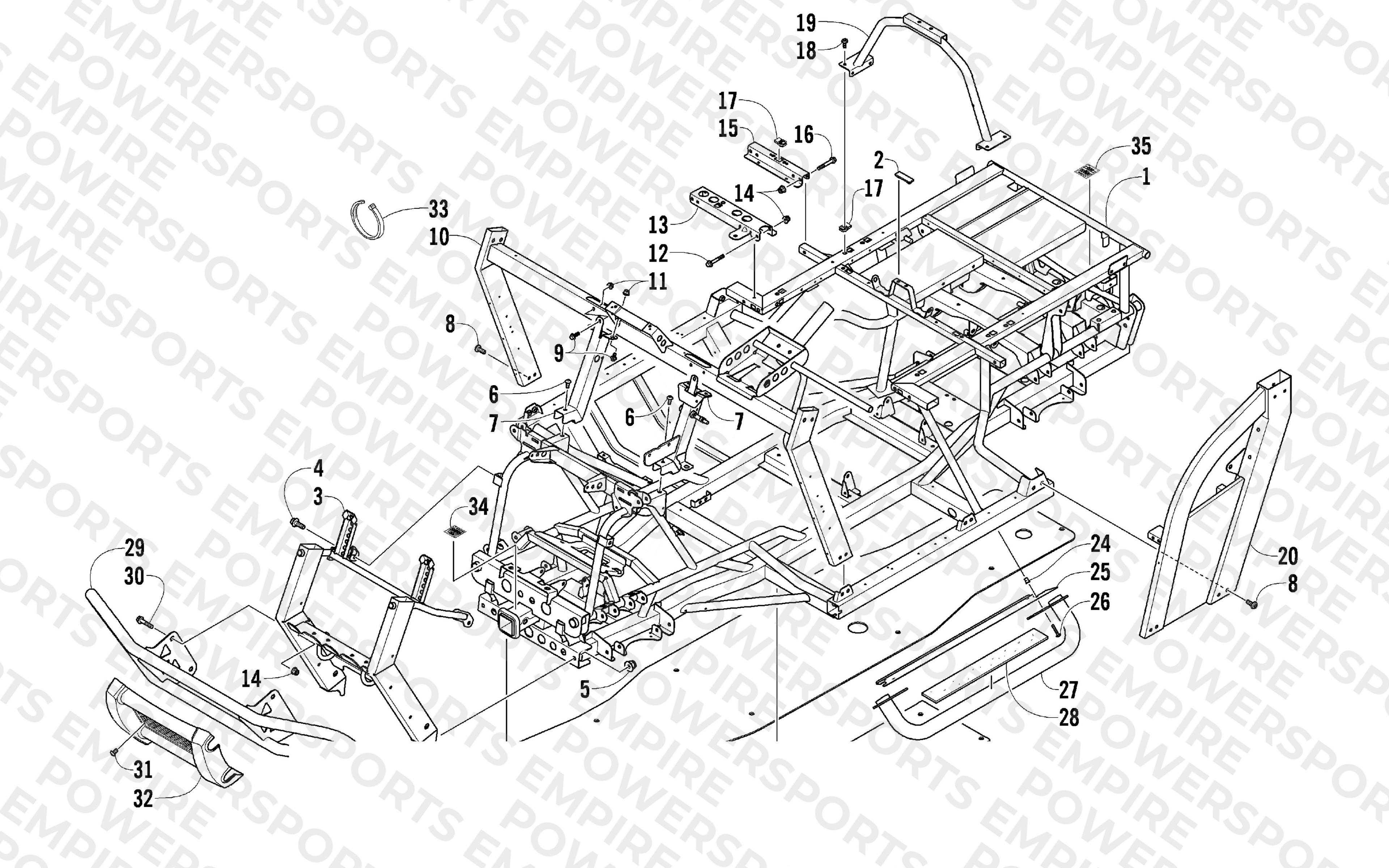 FRAME AND RELATED PARTS
