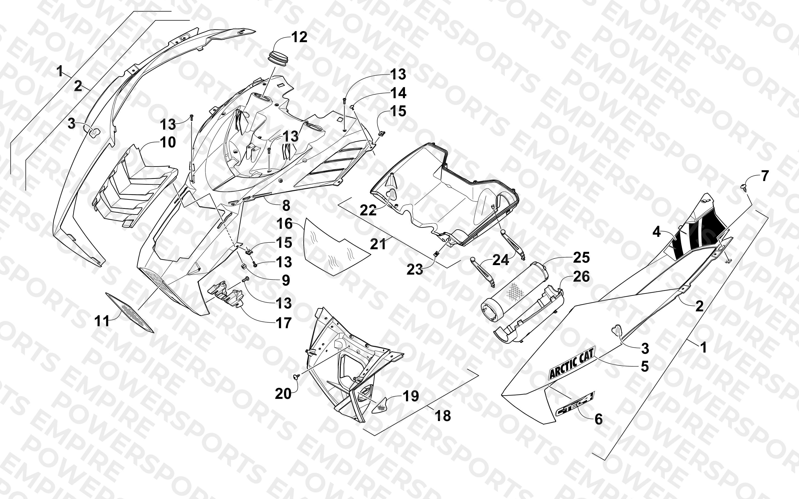 HOOD AND AIR INTAKE ASSEMBLY