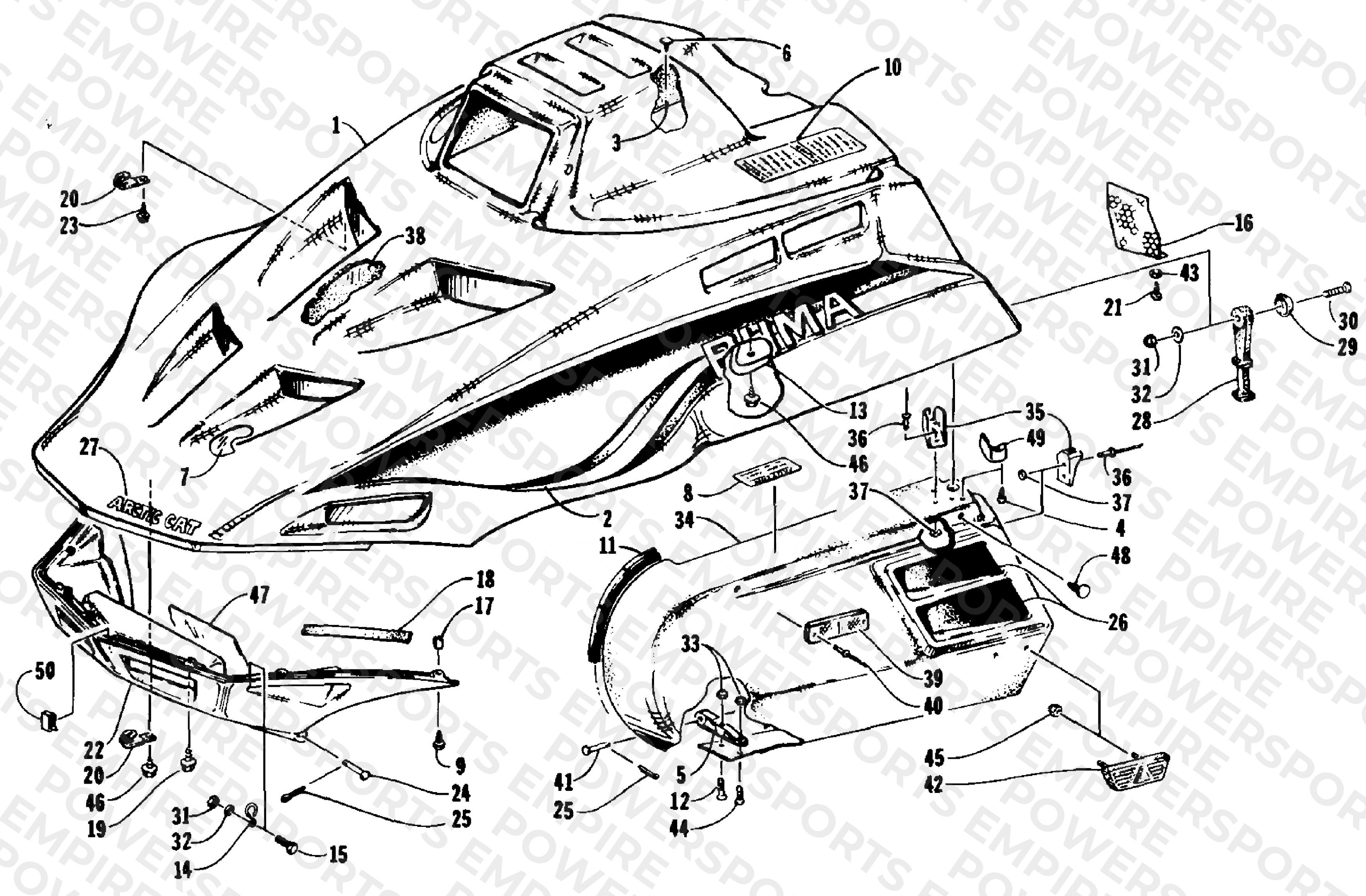 HOOD AND SIDE PODS