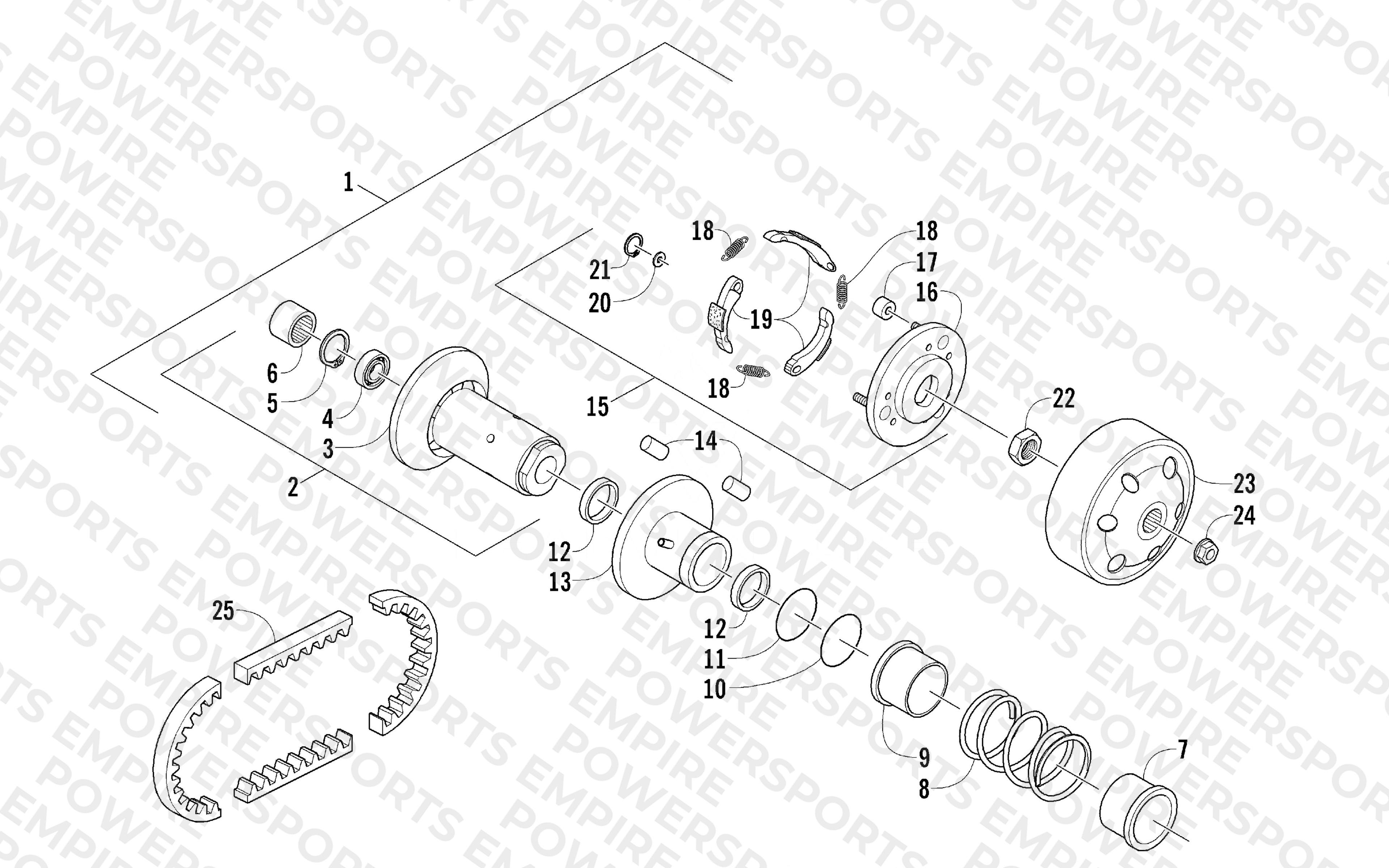 DRIVEN CLUTCH ASSEMBLY
