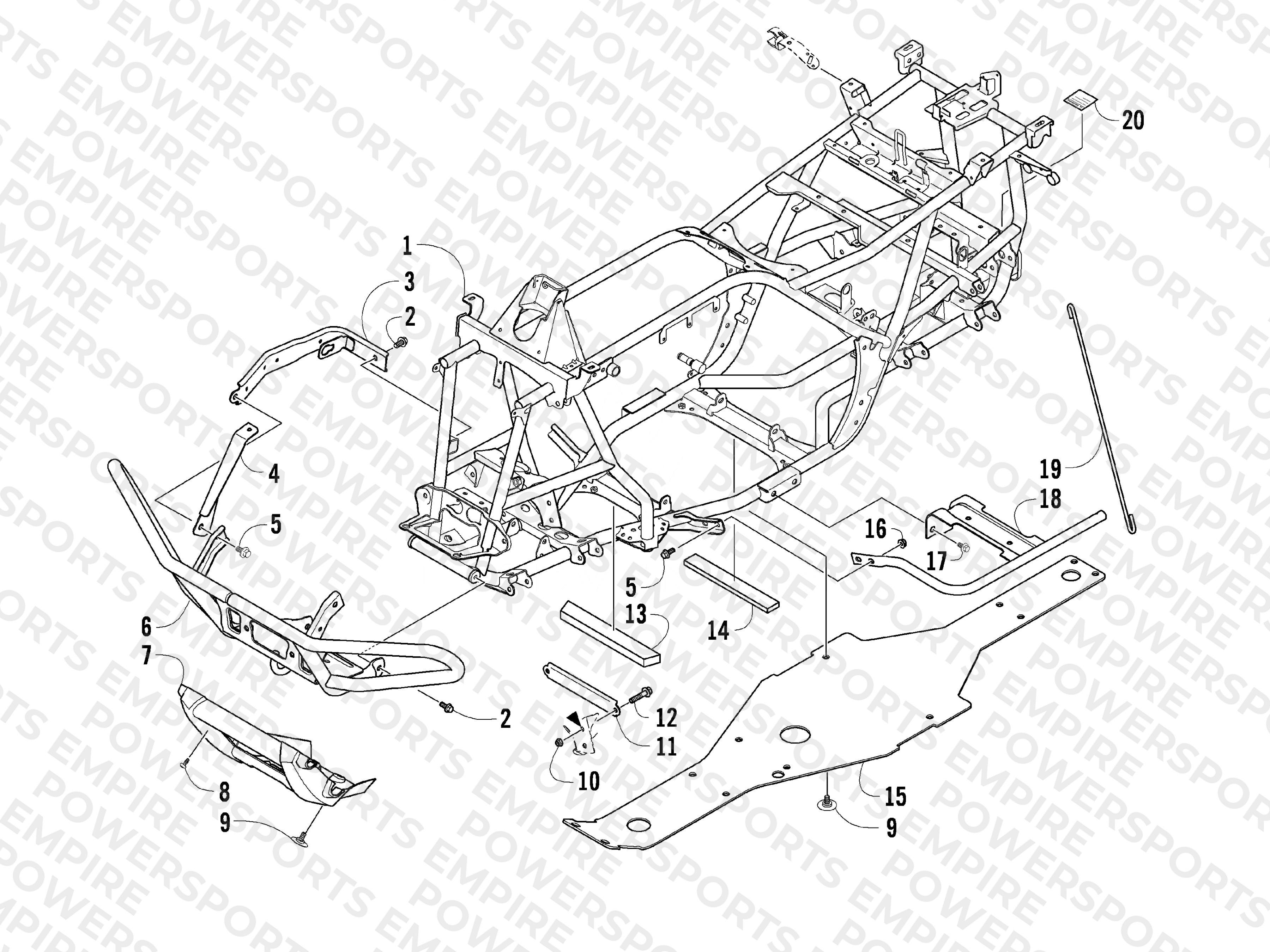 FRAME AND RELATED PARTS