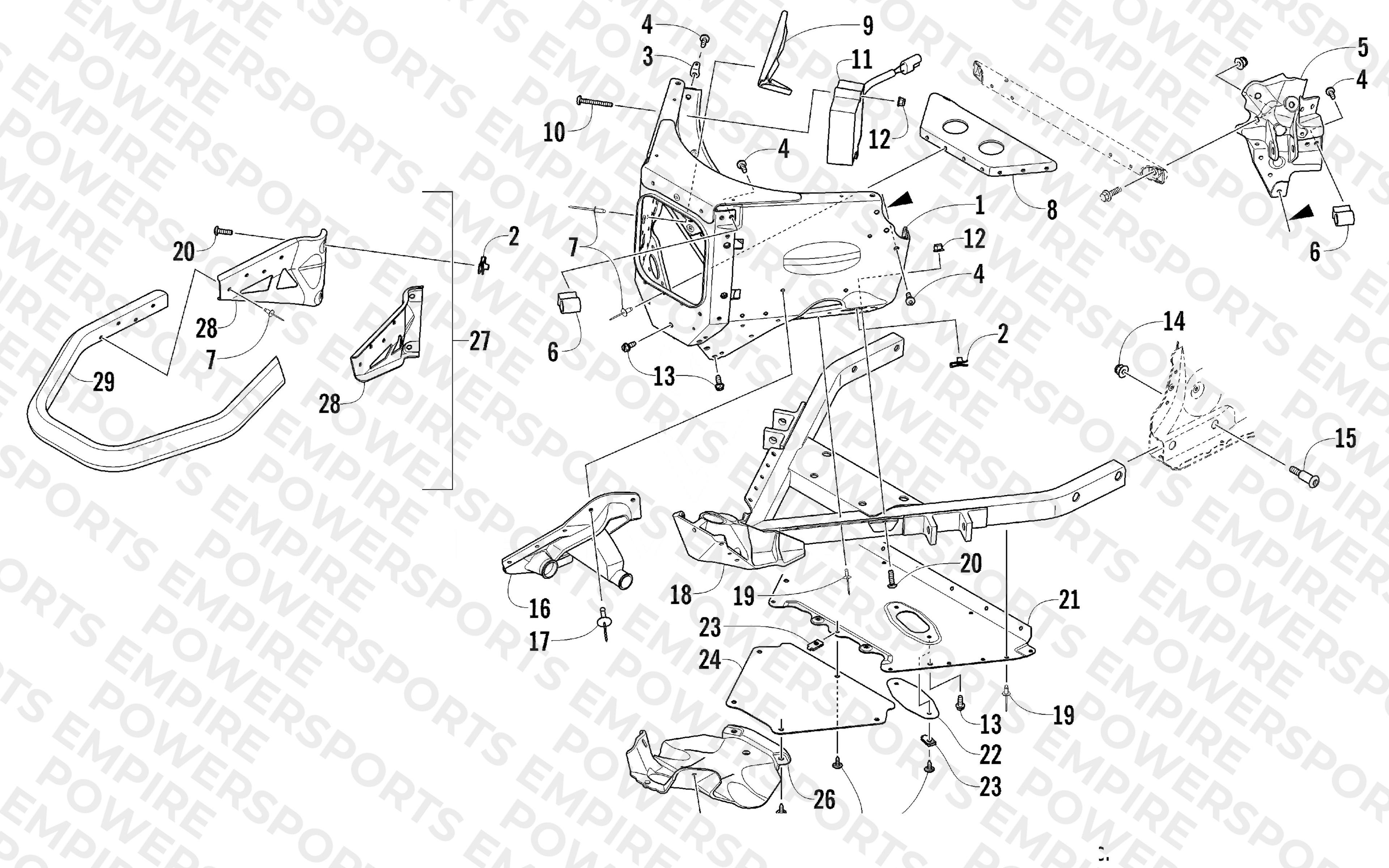 FRONT BUMPER AND FRAME ASSEMBLY