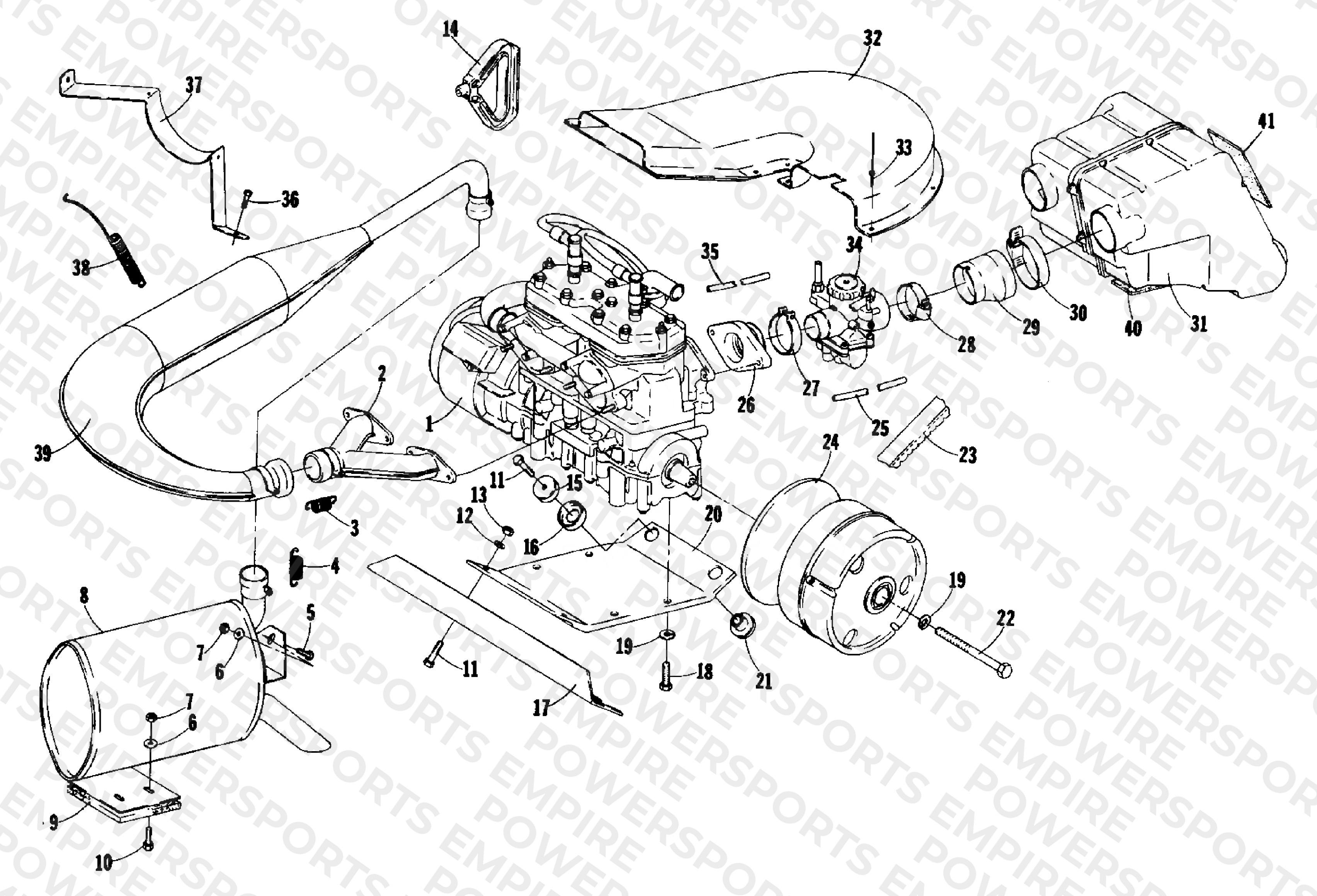 ENGINE AND RELATED PARTS