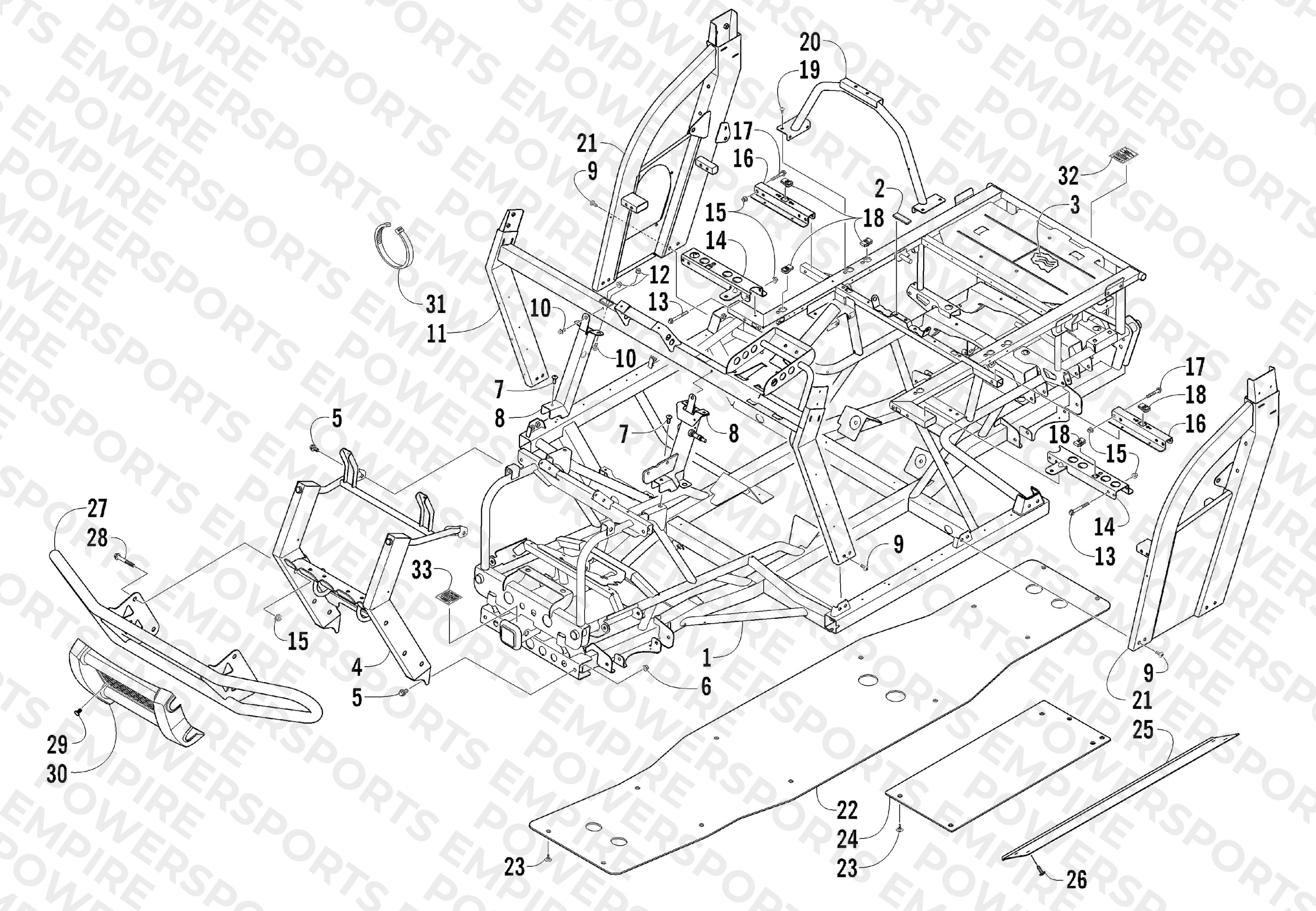FRAME AND RELATED PARTS
