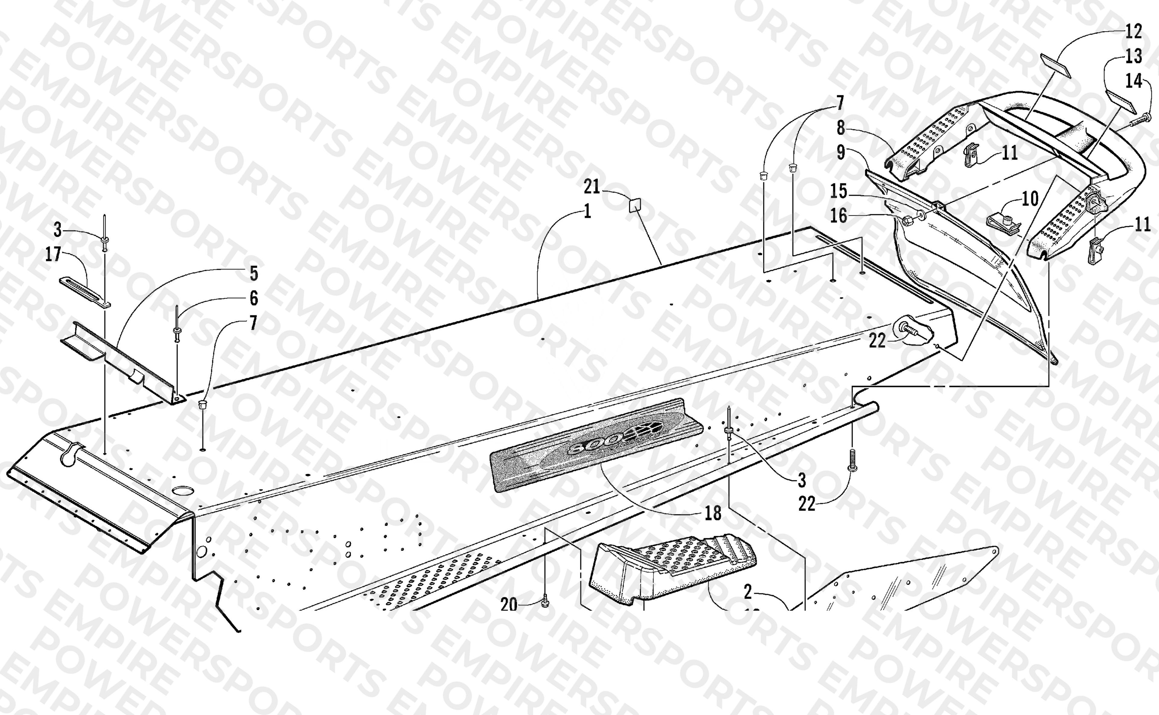 TUNNEL AND REAR BUMPER