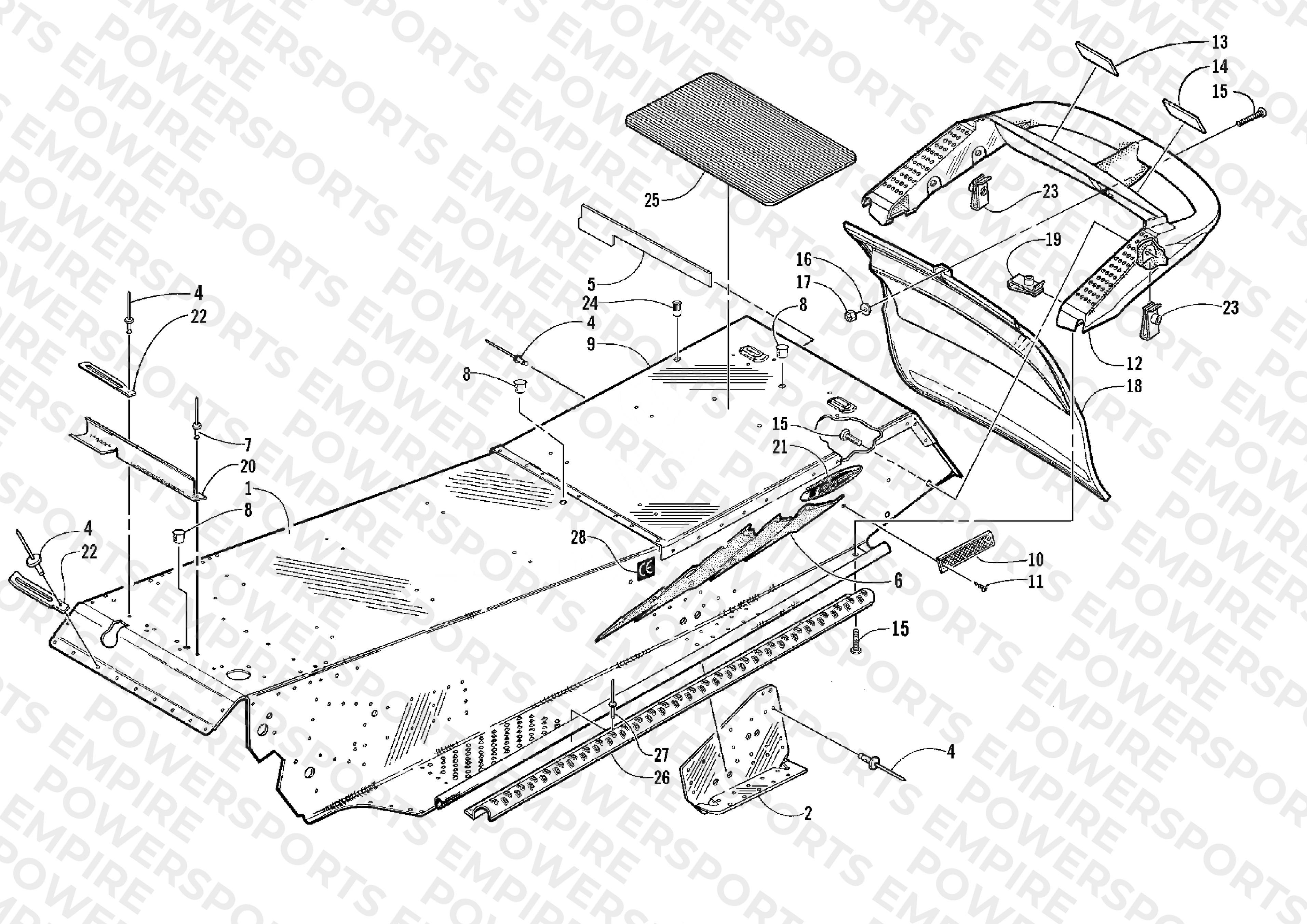 TUNNEL AND REAR BUMPER