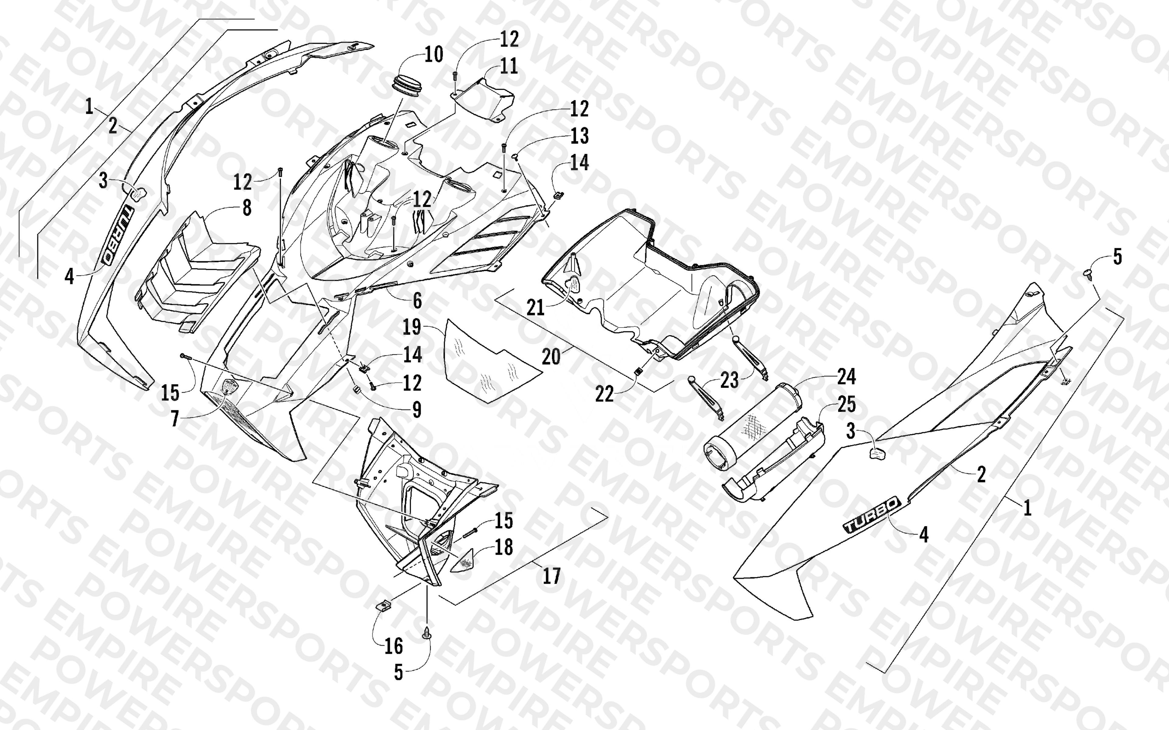 HOOD AND AIR INTAKE ASSEMBLY