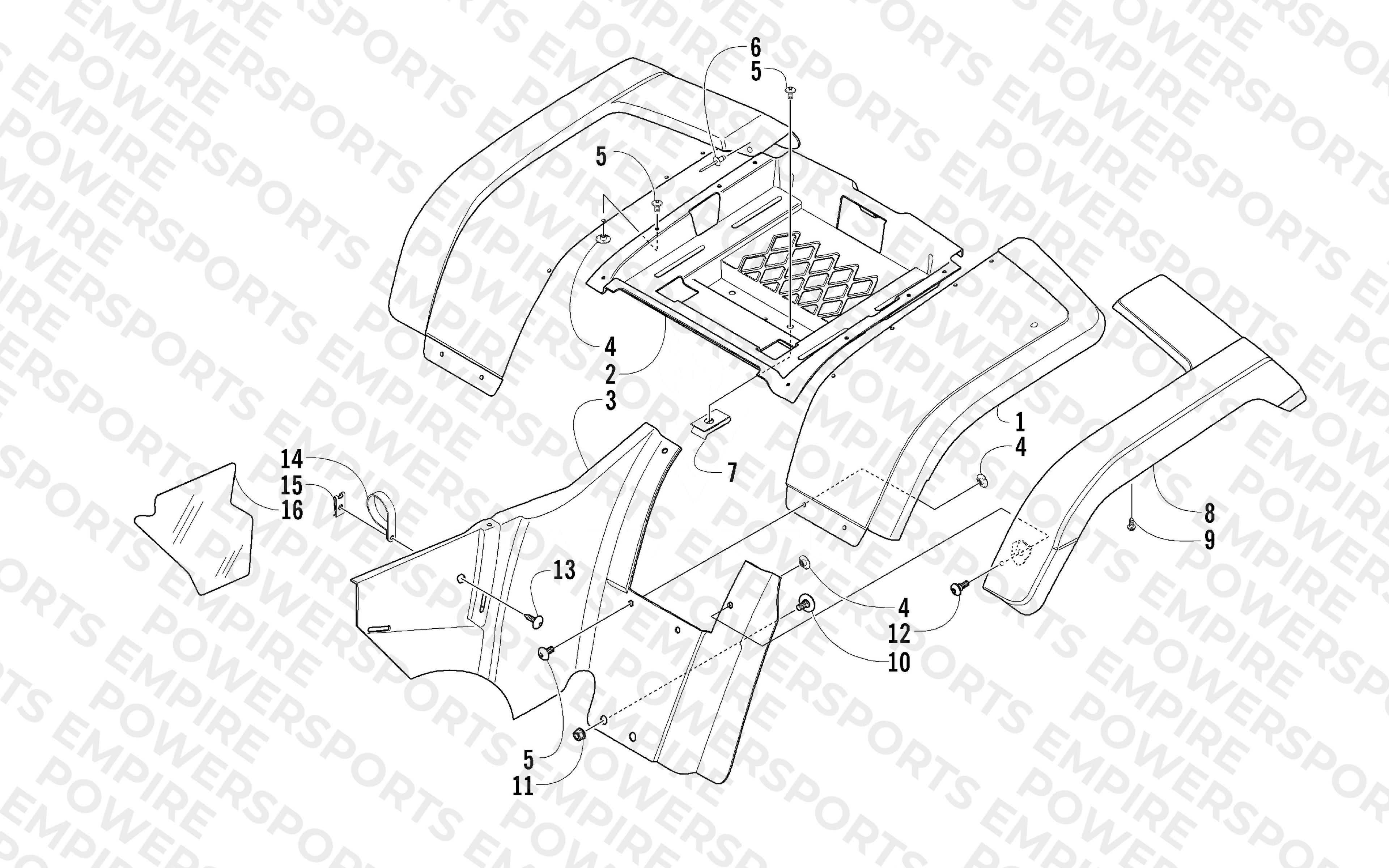 REAR BODY PANEL ASSEMBLY