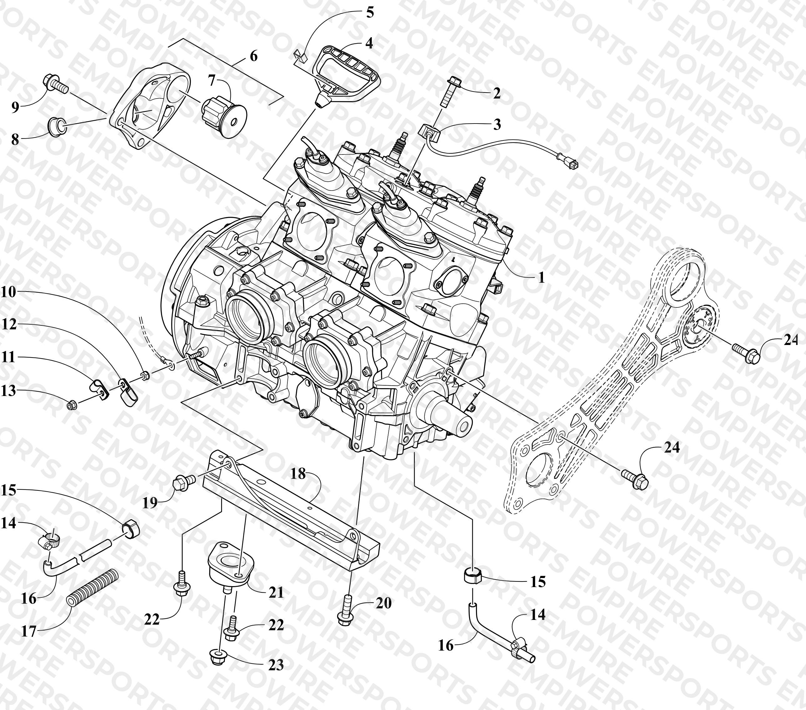 ENGINE AND RELATED PARTS