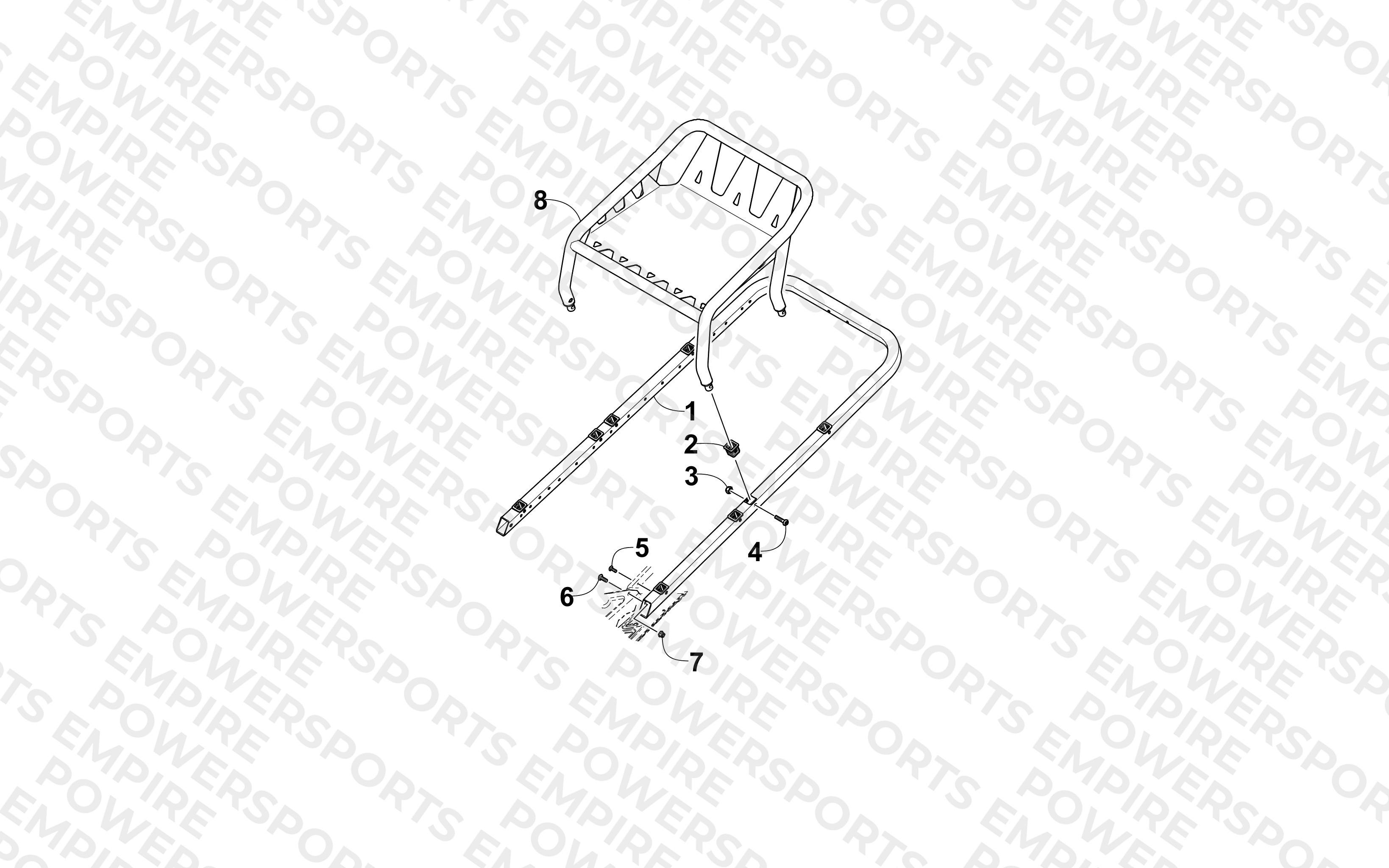 REAR BUMPER AND RACK ASSEMBLY