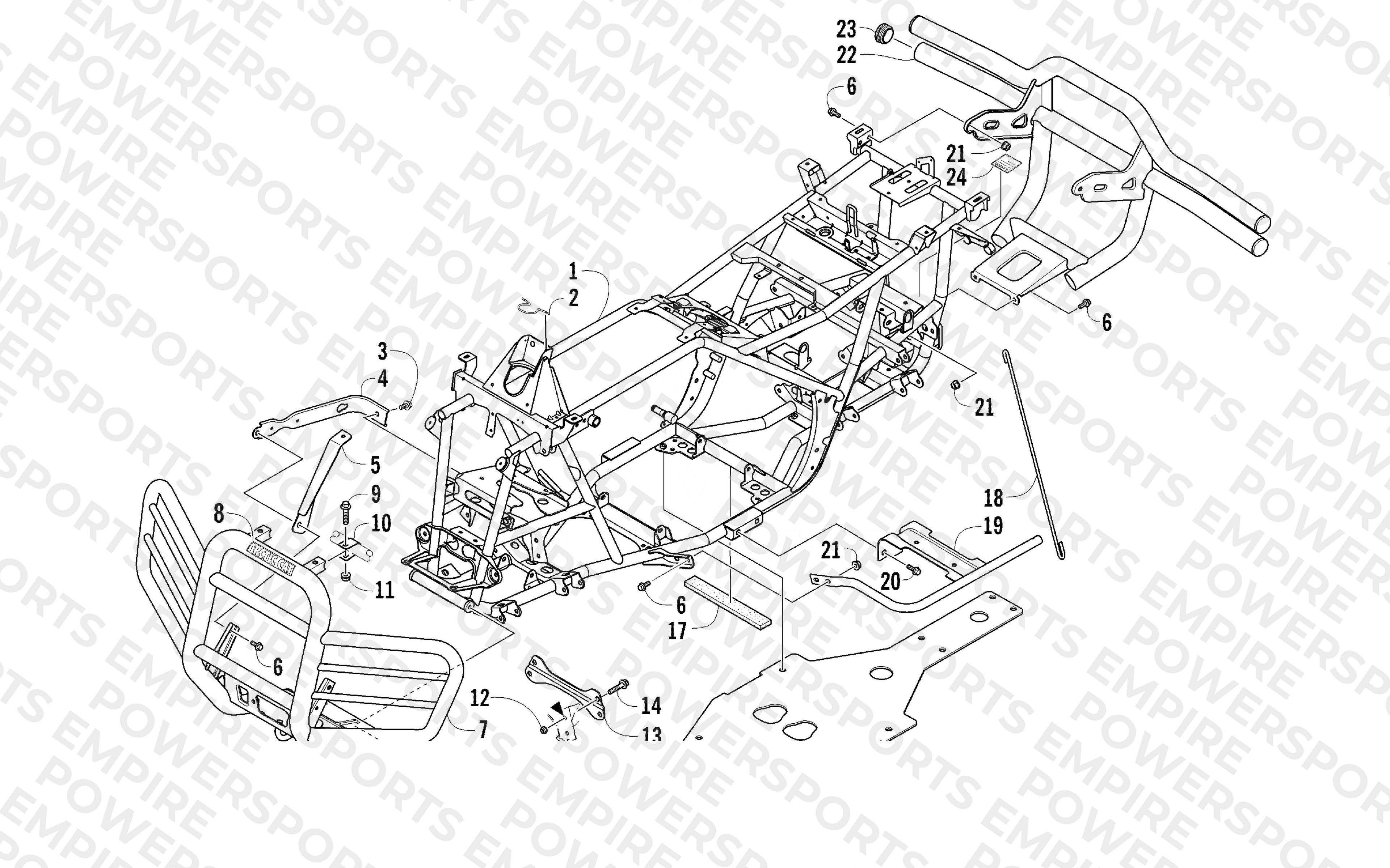 FRAME AND RELATED PARTS