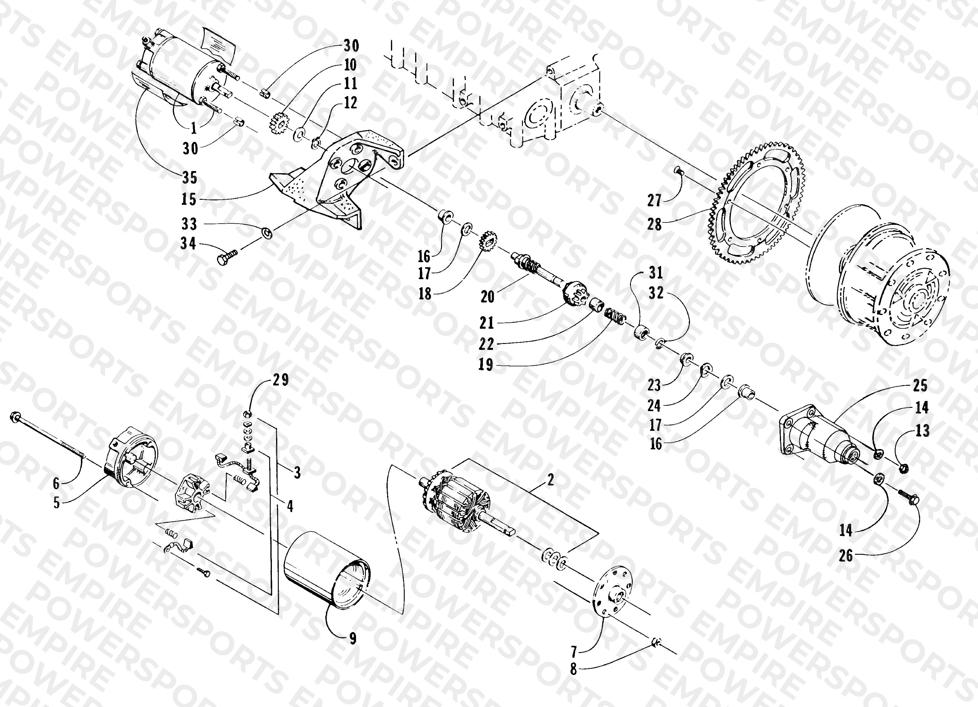 ELECTRIC START - STARTER MOTOR