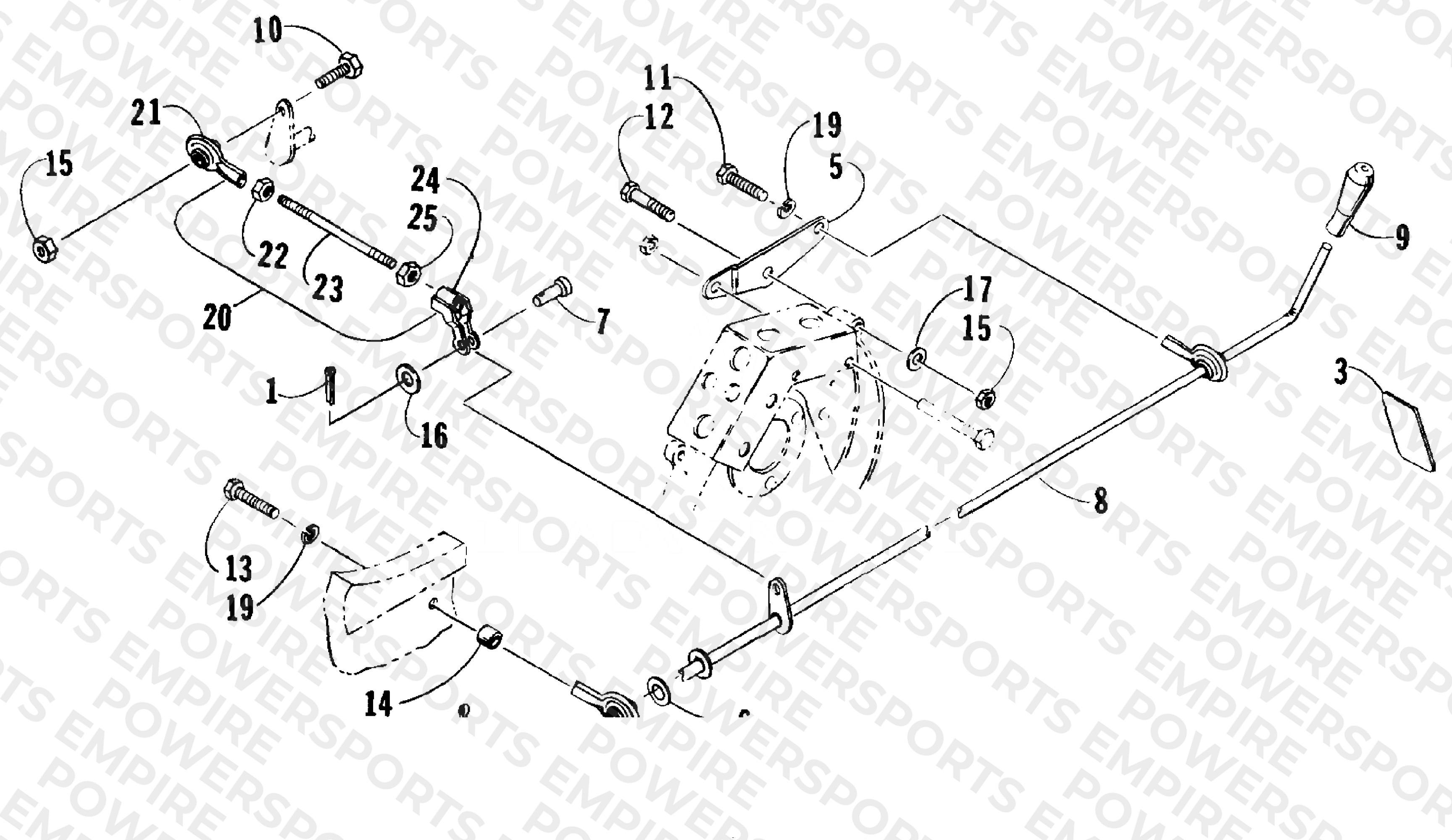 REVERSE SHIFT LEVER ASSEMBLY