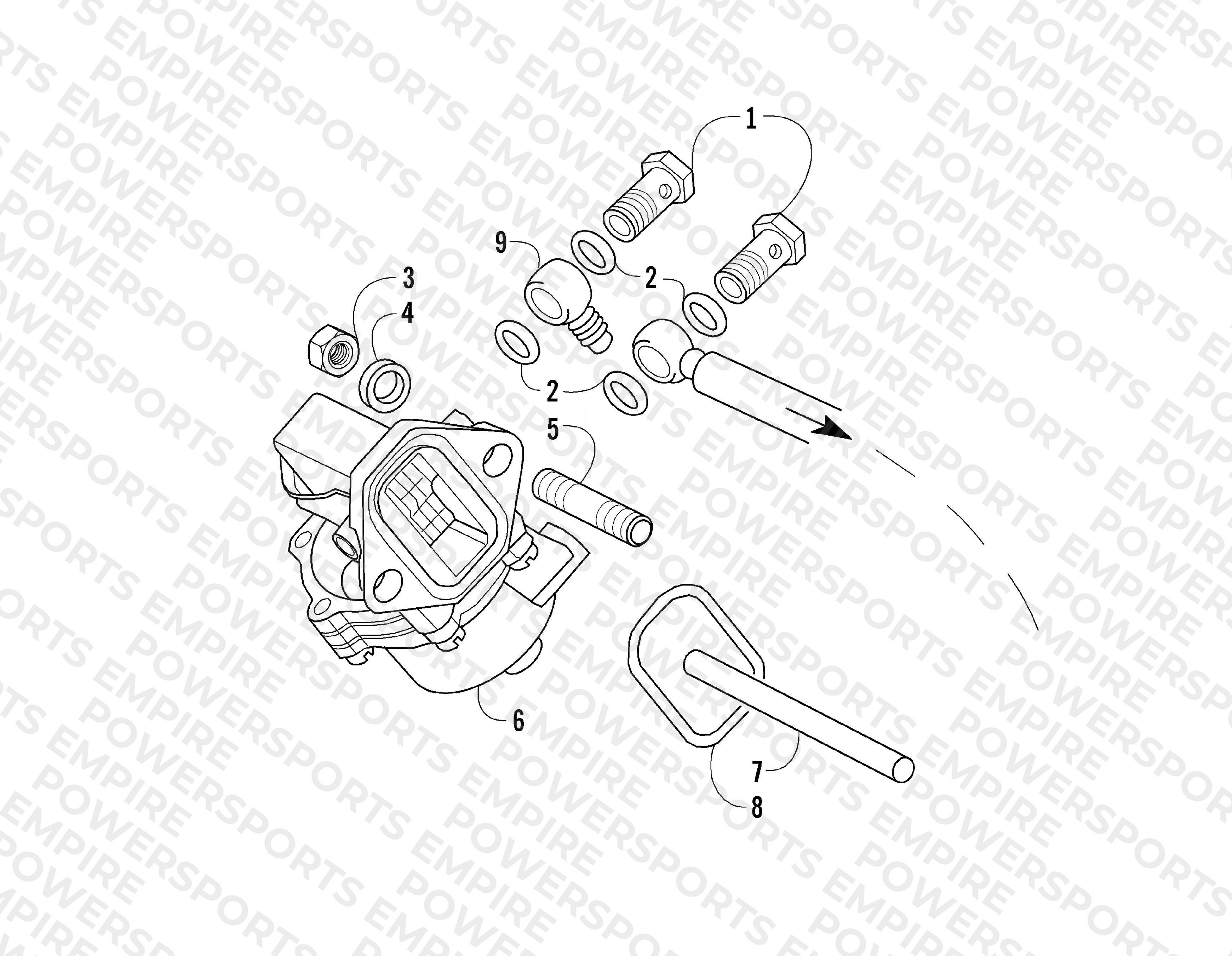 FUEL FEED PUMP AND PUSH ROD ASSEMBLIES