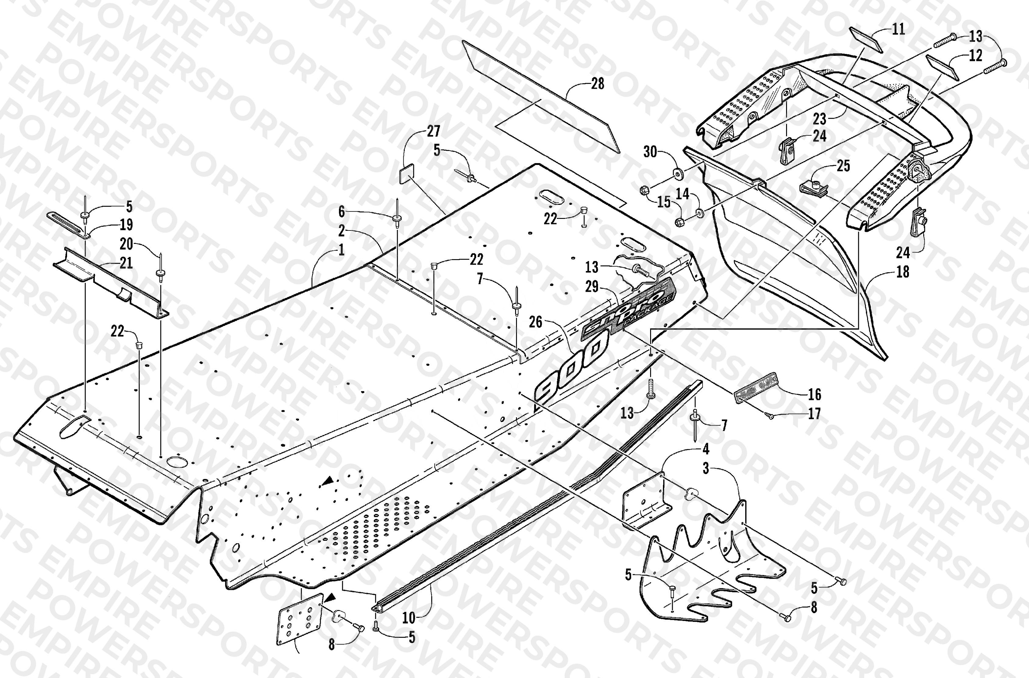 TUNNEL AND REAR BUMPER
