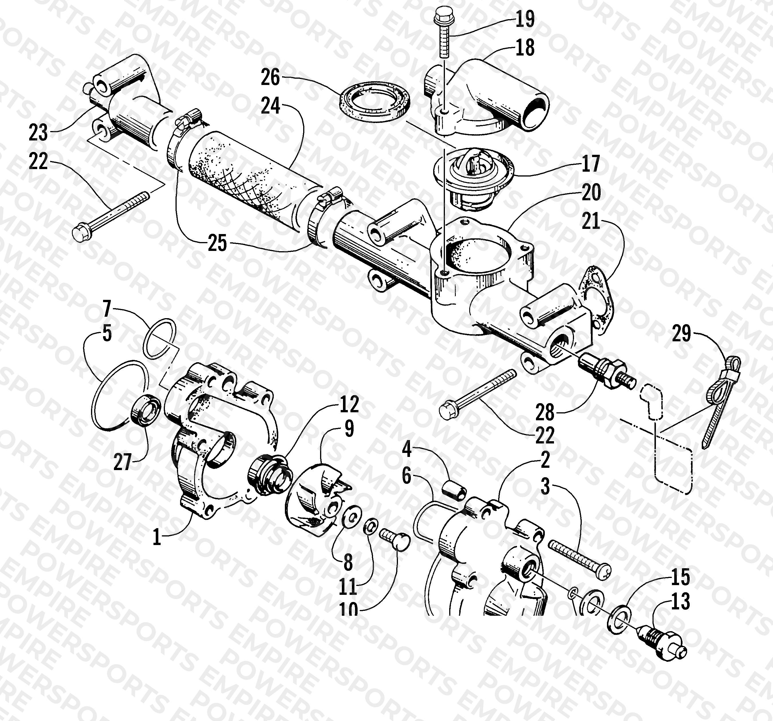 WATER PUMP/WATER MANIFOLD