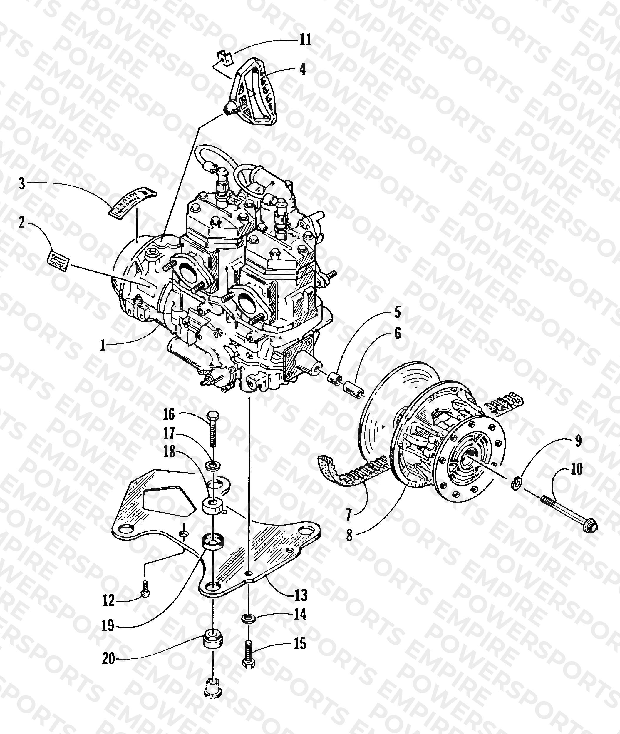 ENGINE AND RELATED PARTS