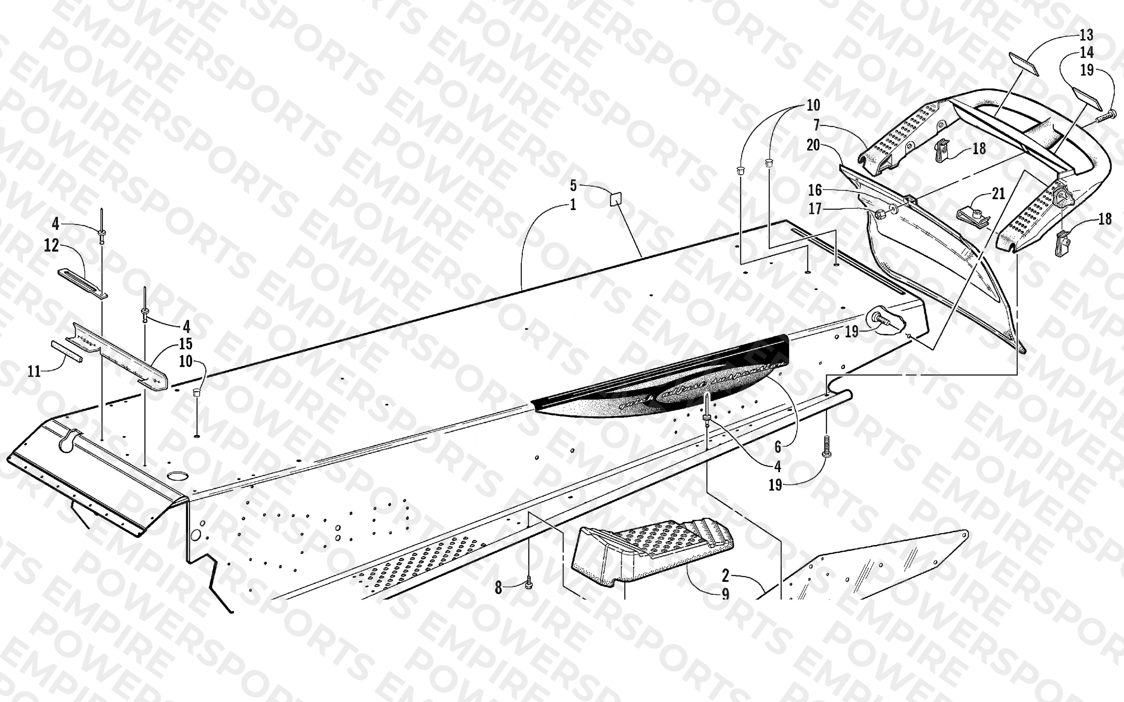 TUNNEL AND REAR BUMPER