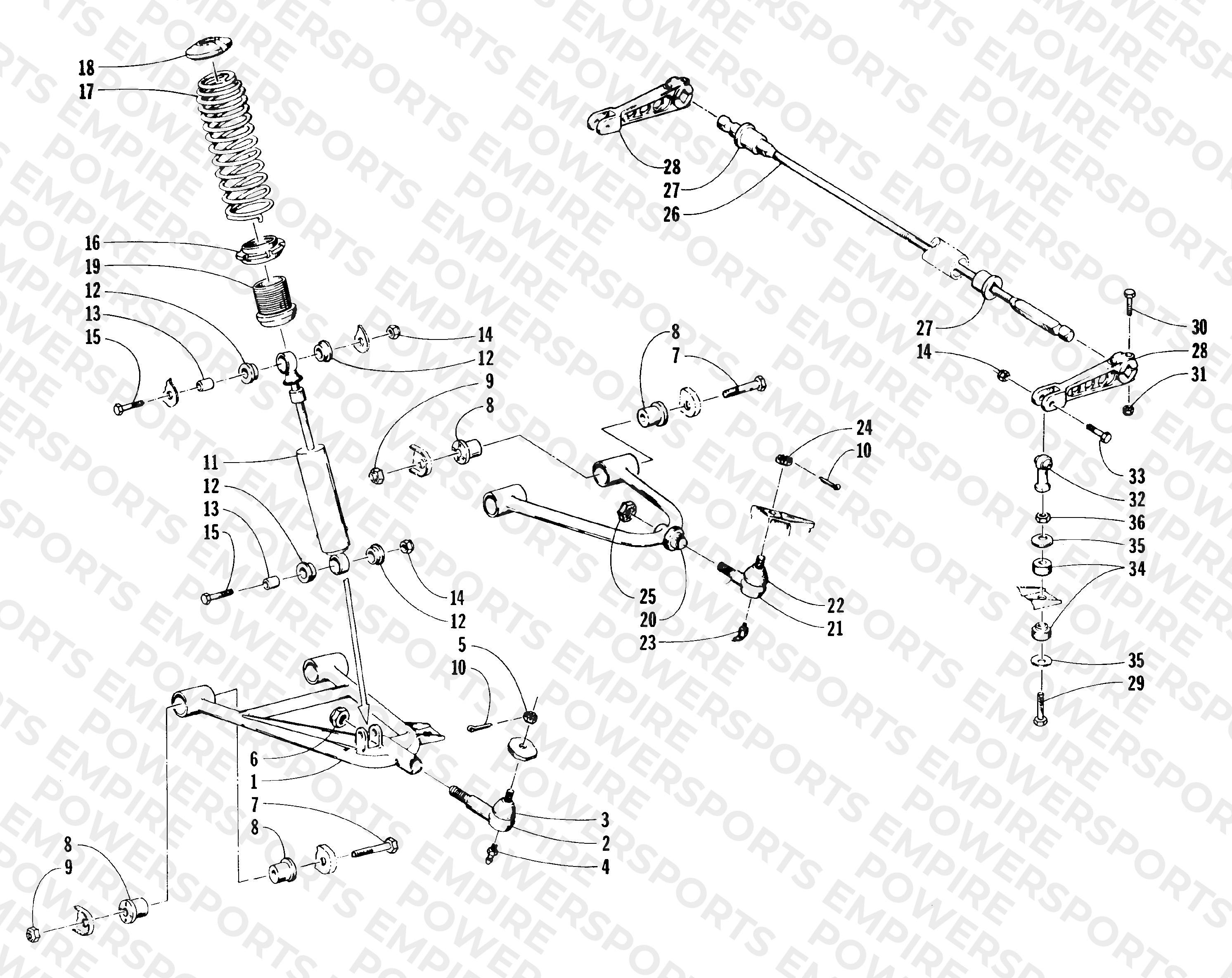 FRONT SUSPENSION AND SHOCK ABSORBER