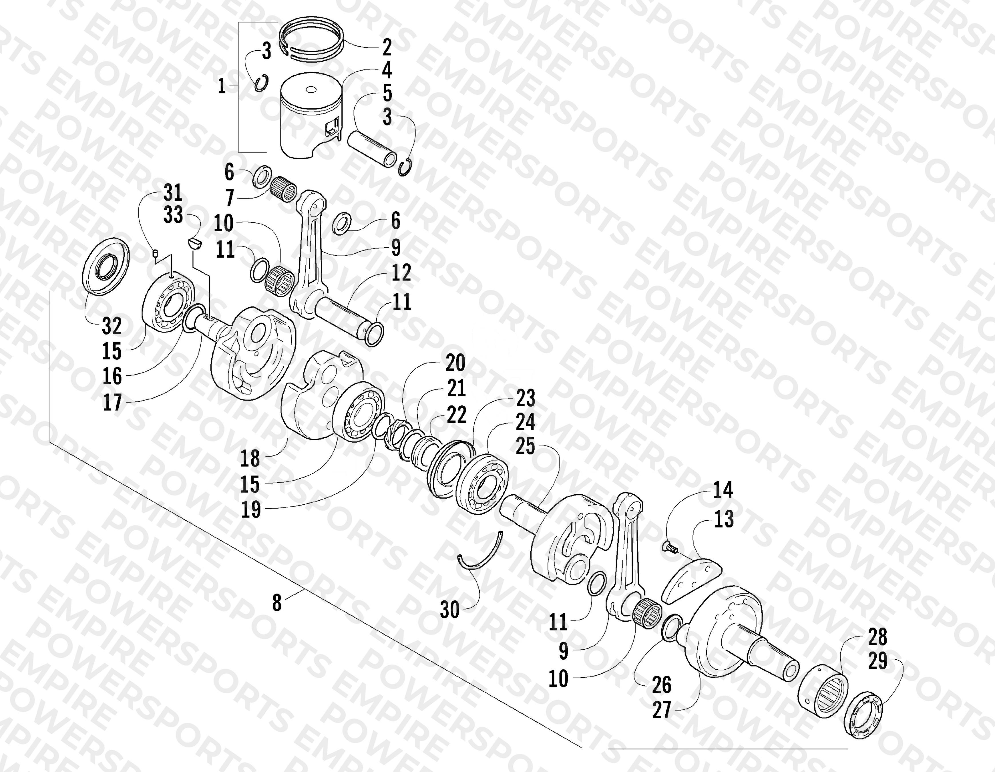 PISTON AND CRANKSHAFT