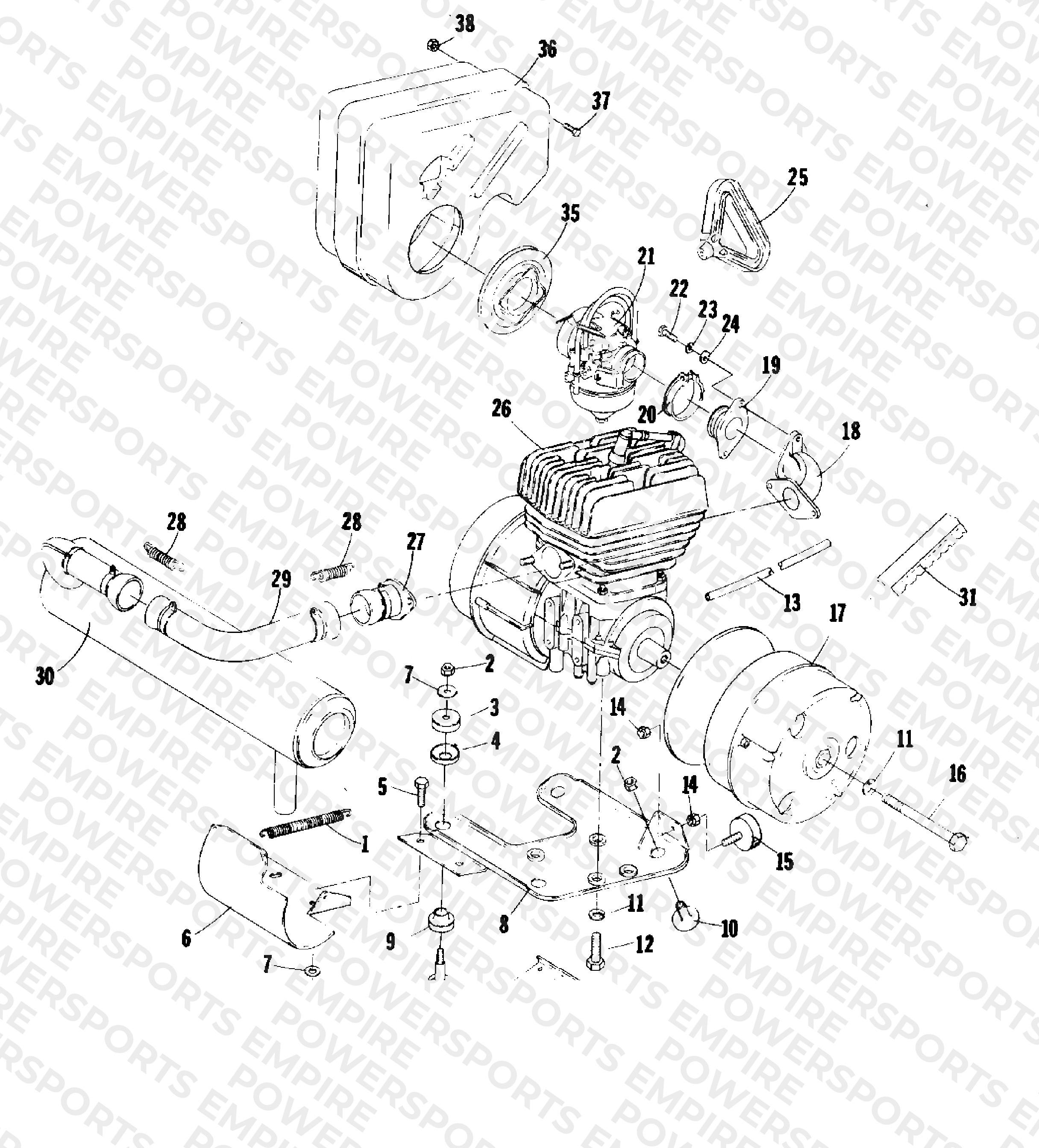 ENGINE AND RELATED PARTS