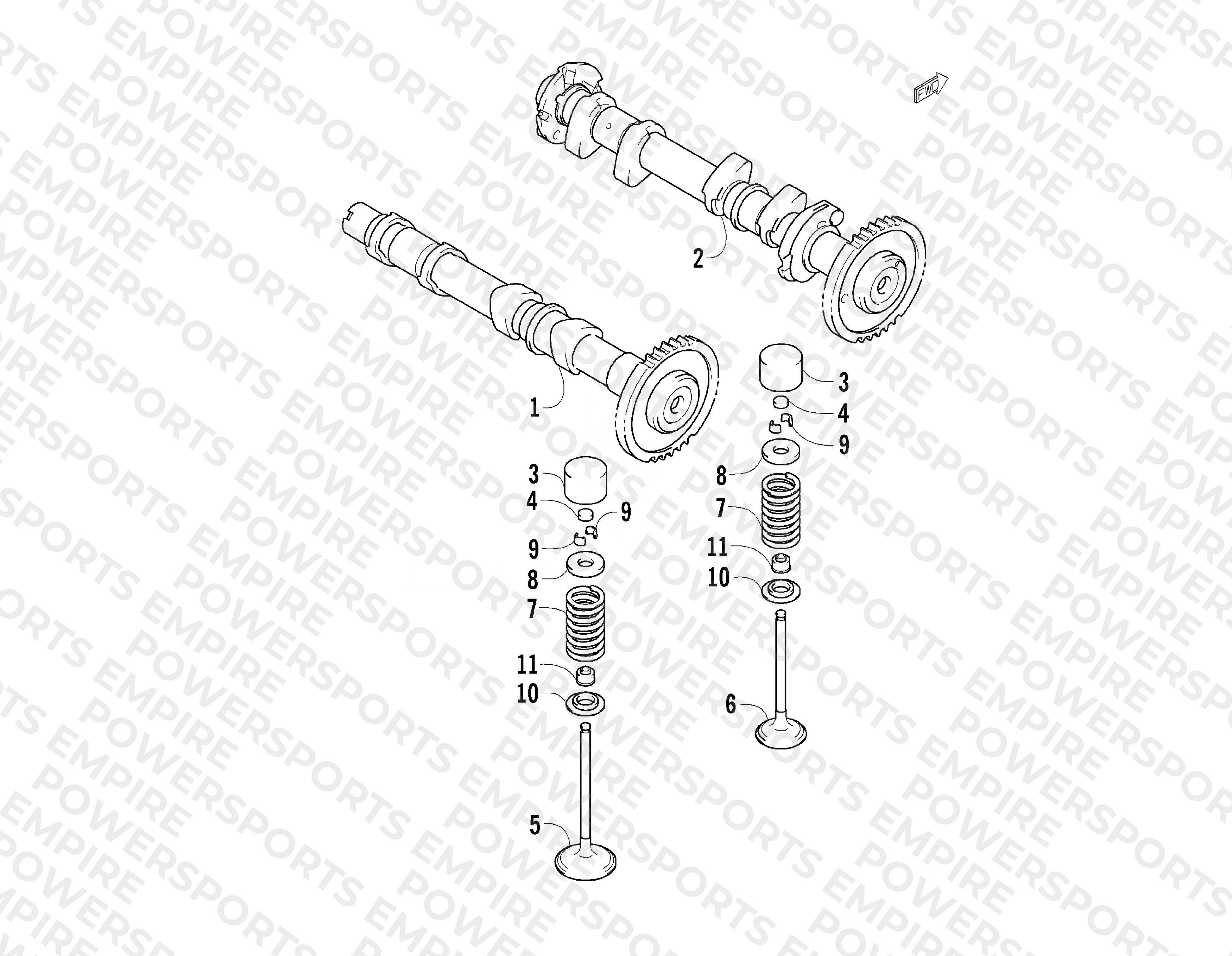 CAMSHAFT/VALVE ASSEMBLY