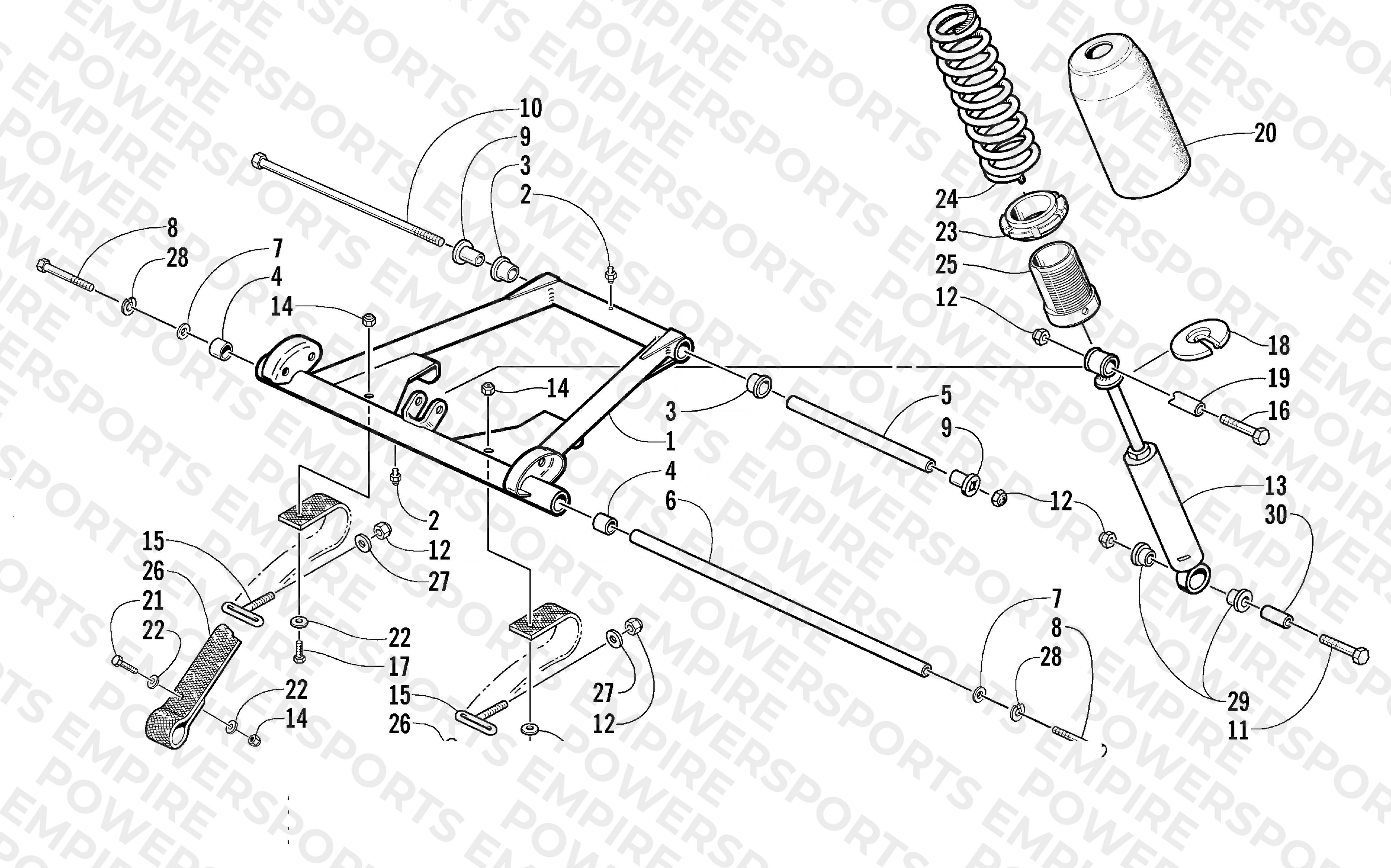 REAR SUSPENSION FRONT ARM ASSEMBLY