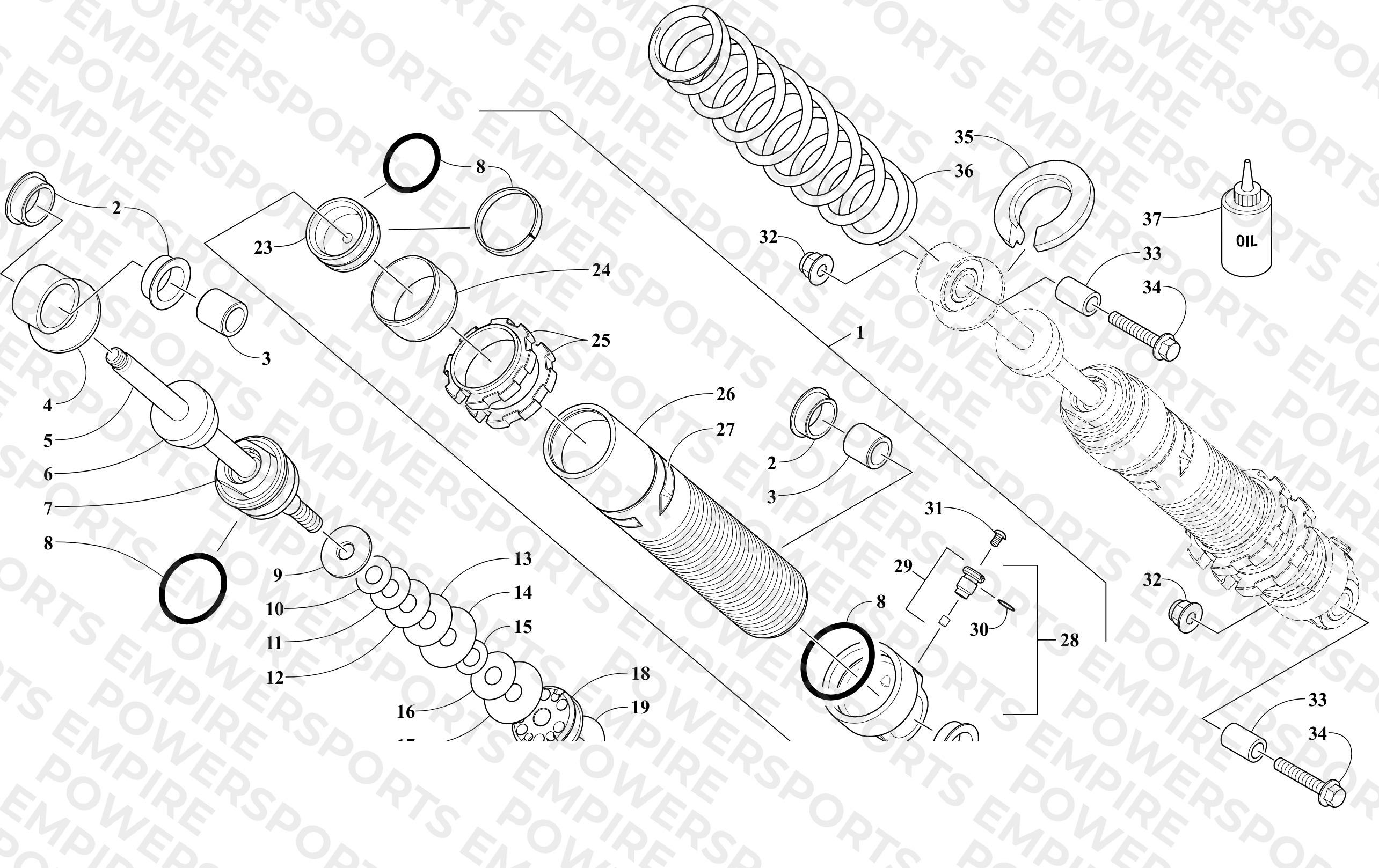 FRONT SUSPENSION SHOCK ABSORBER ASSEMBLY