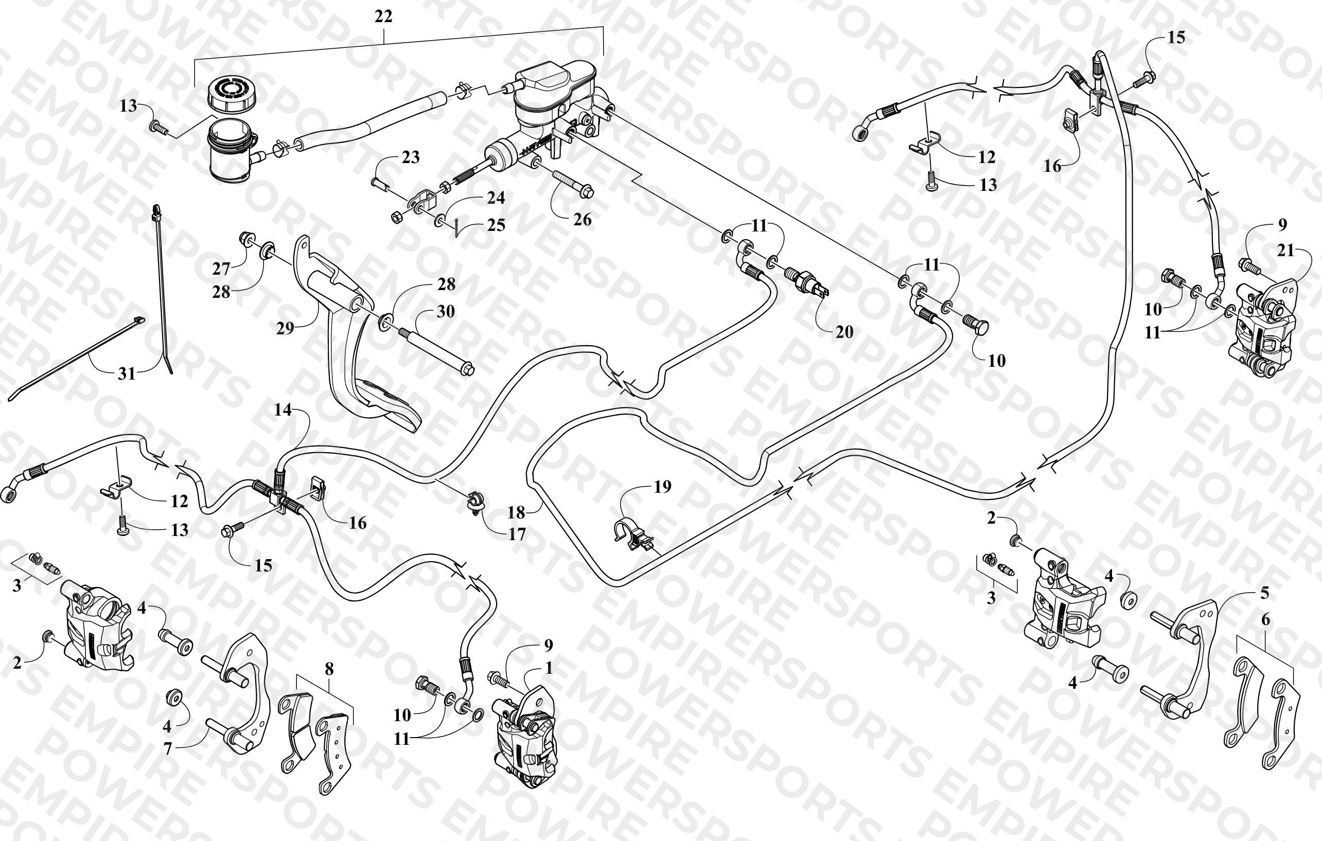 HYDRAULIC BRAKE ASSEMBLY